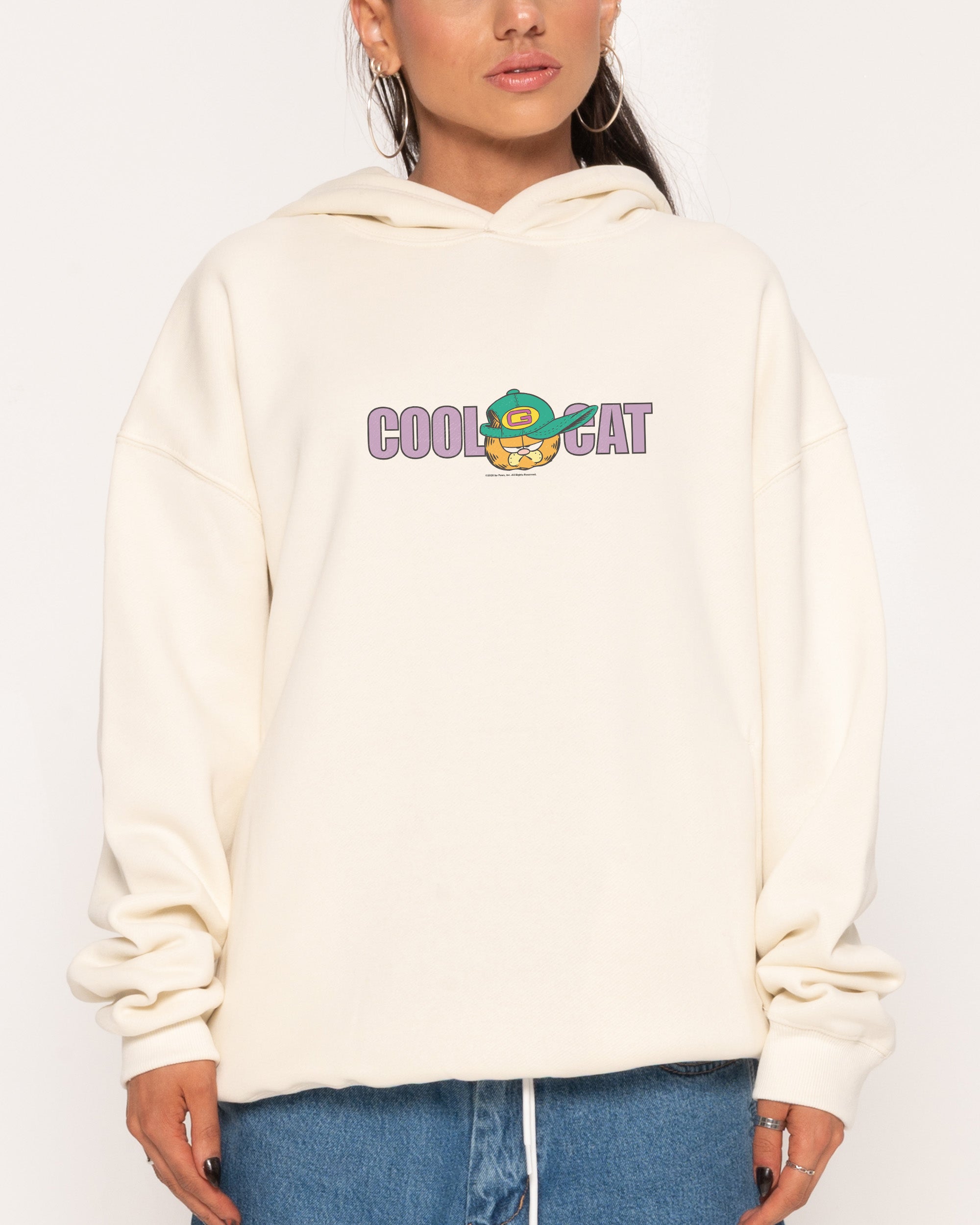 Cool Cat Natural Hoodie