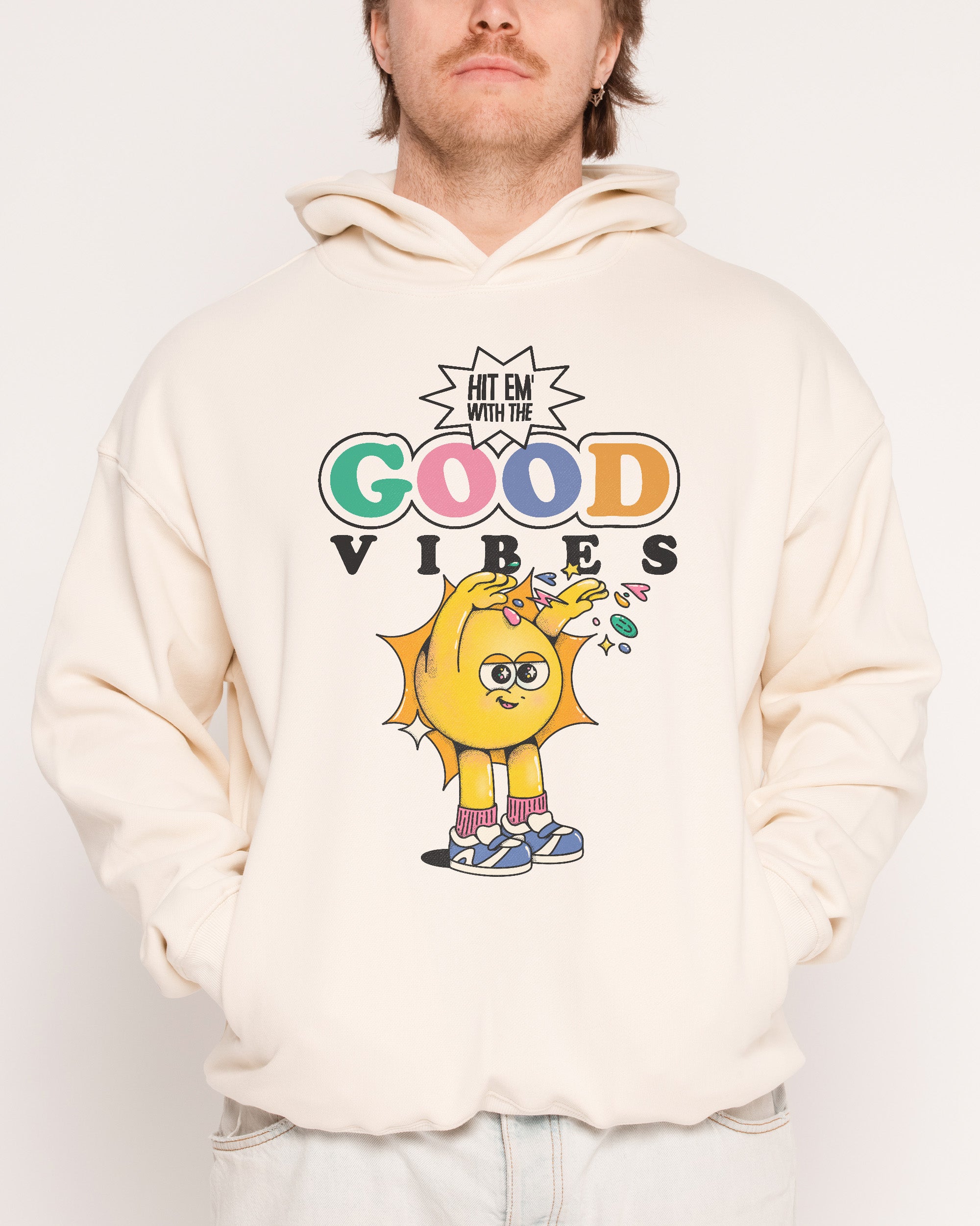 Good Vibes Natural Hoodie