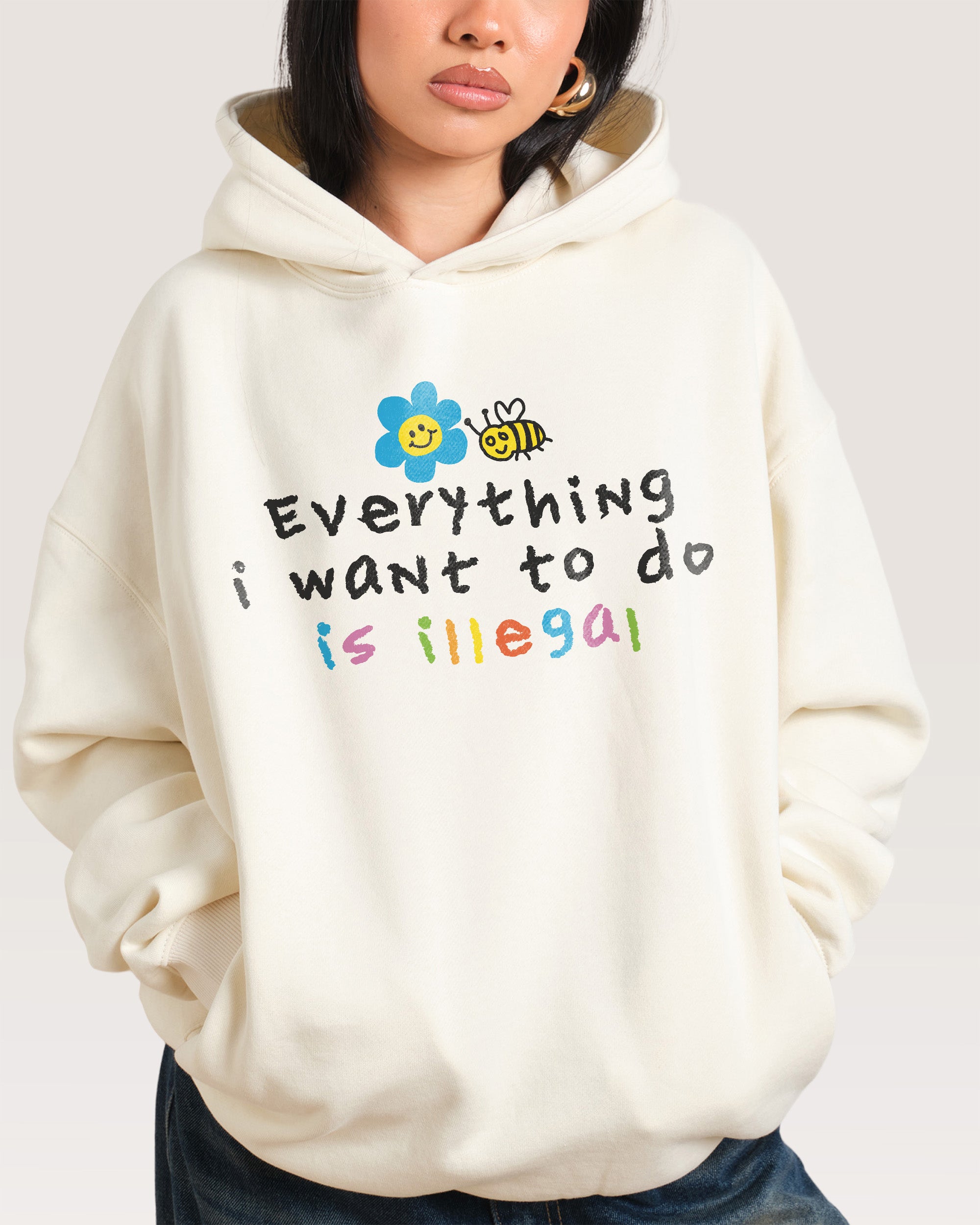 Everything is Illegal Hoodie Threadheads Australia Online