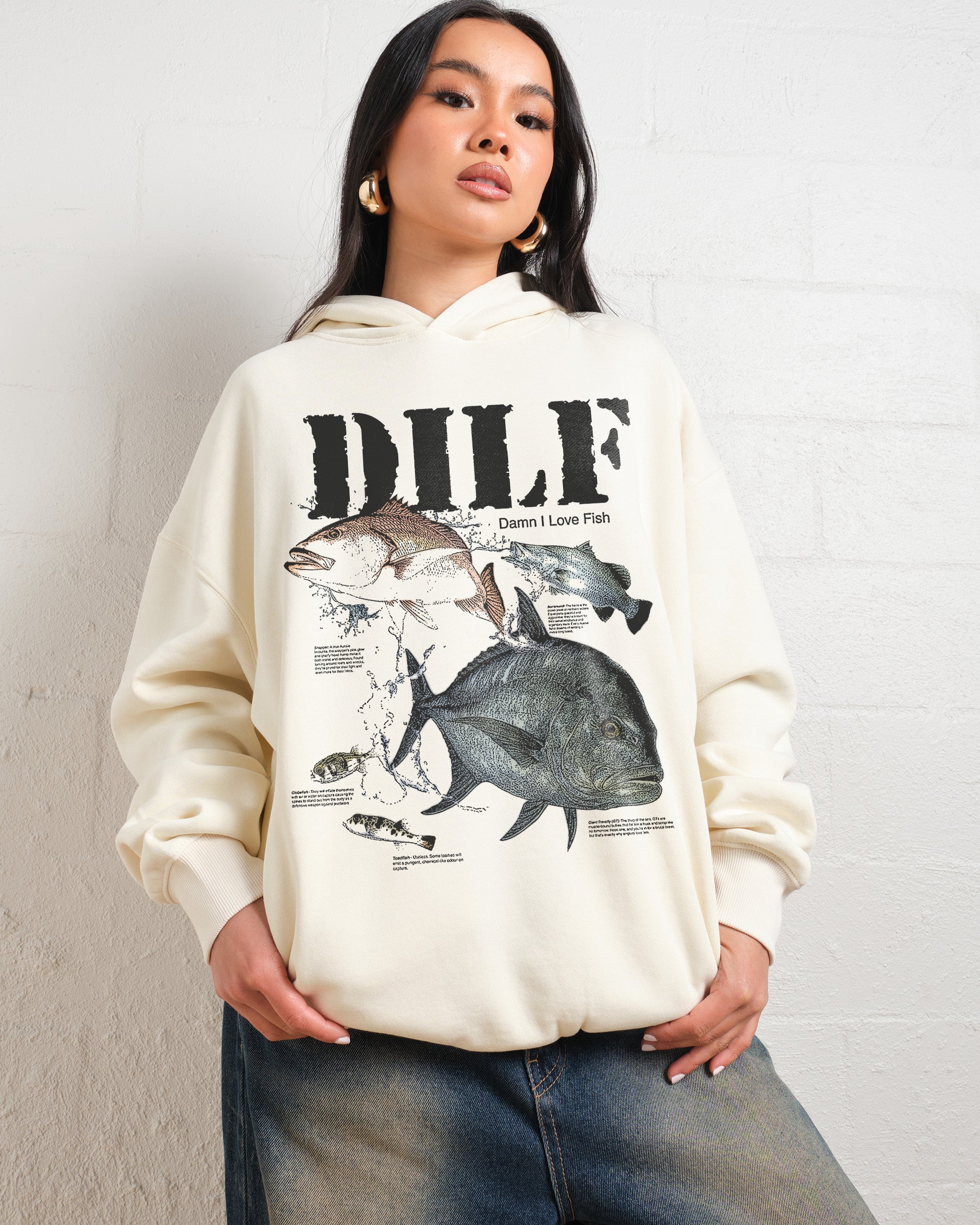 Damn I Love Fish Hoodie Threadheads Australia Online