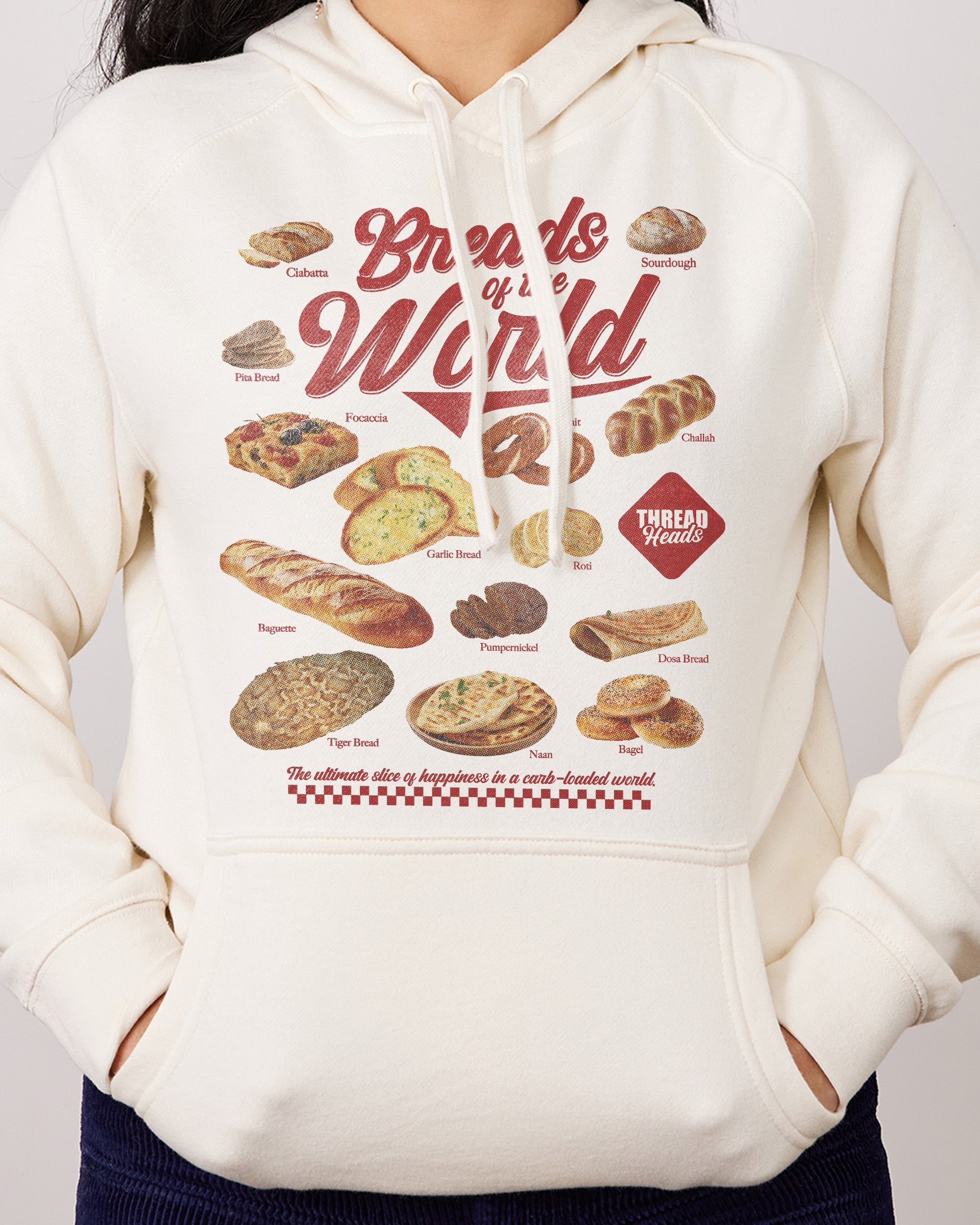 Breads of the World Hoodie Australia Online Natural