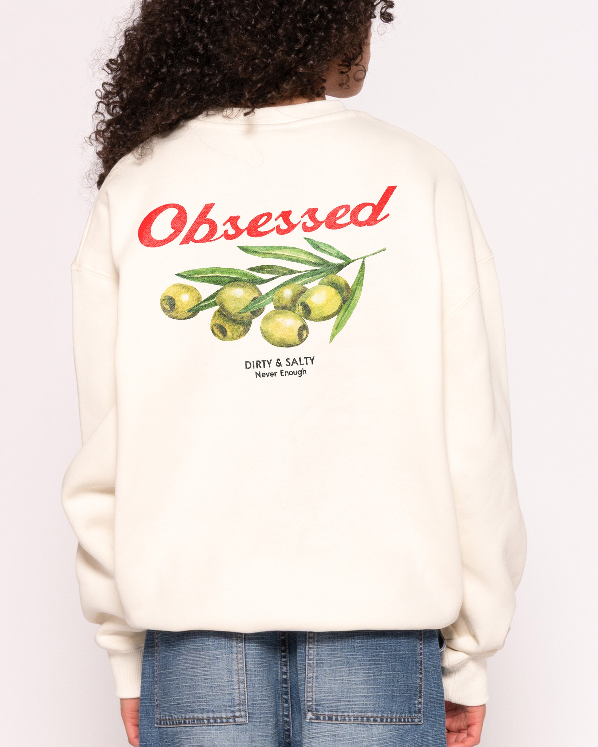 Obsessed Olives Natural Sweatshirt