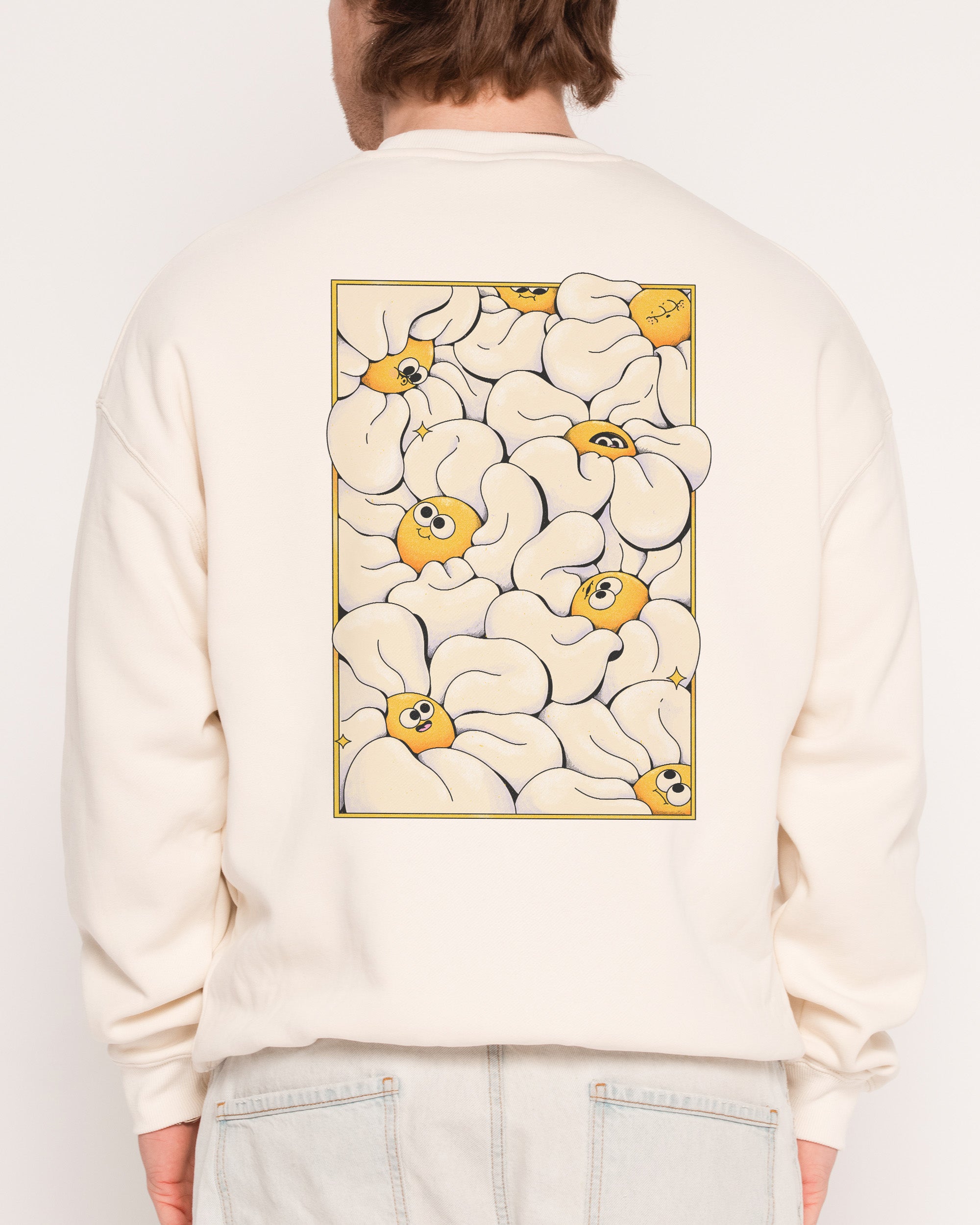 Among the Daisies Natural Sweatshirt