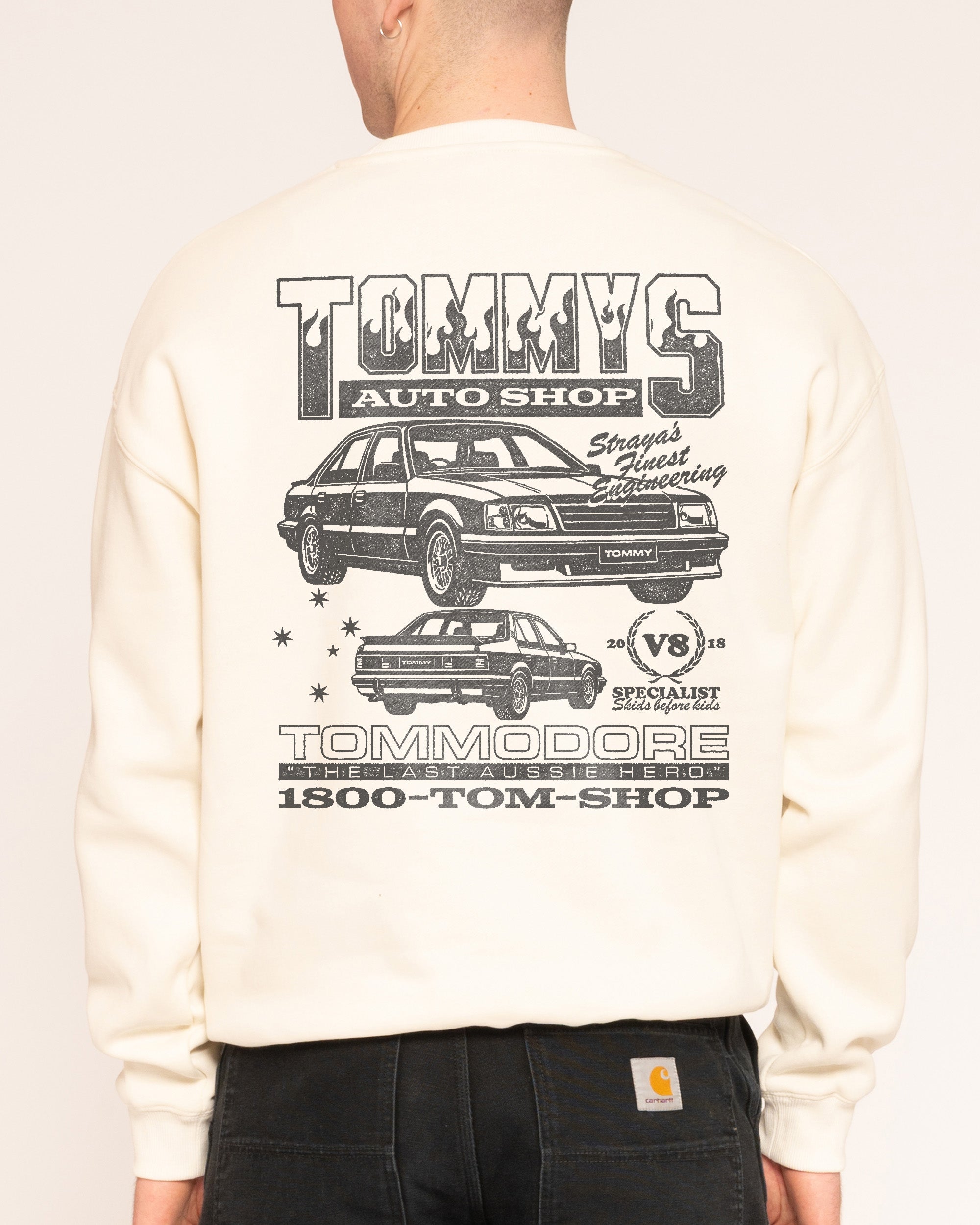 Tommy's Auto Shop Natural Sweatshirt