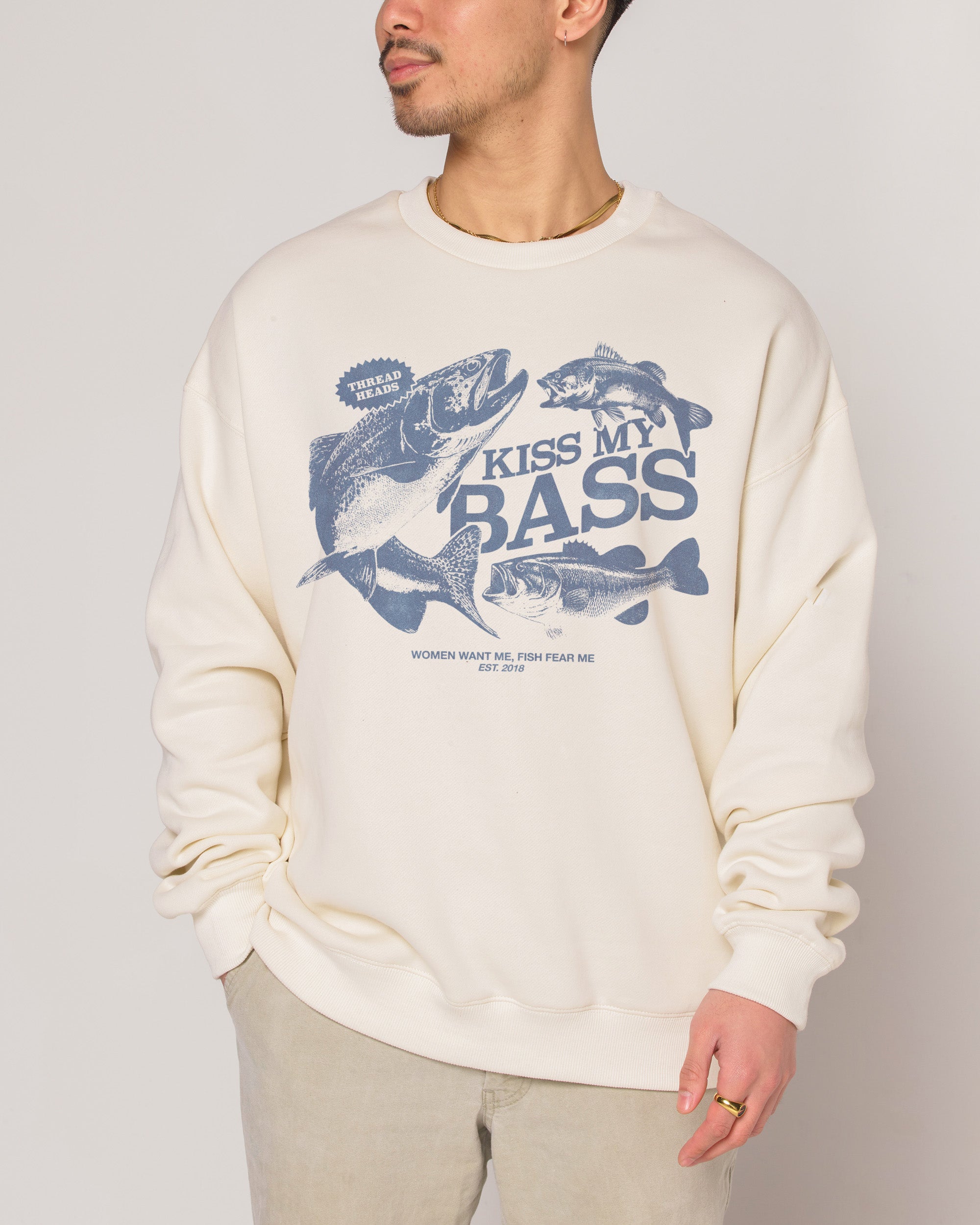 Kiss My Bass Natural Sweatshirt