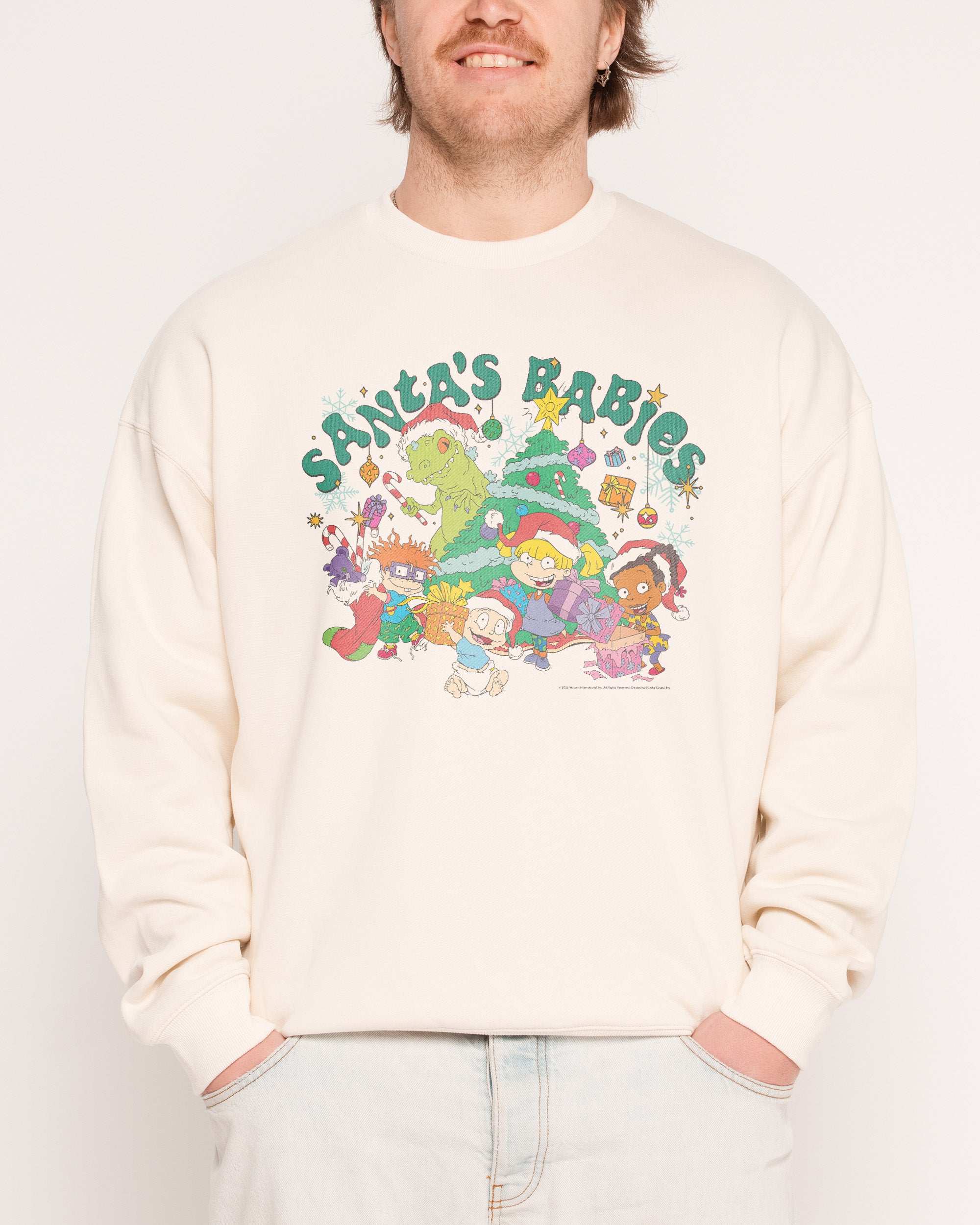 Santa's Babies Natural Sweatshirt