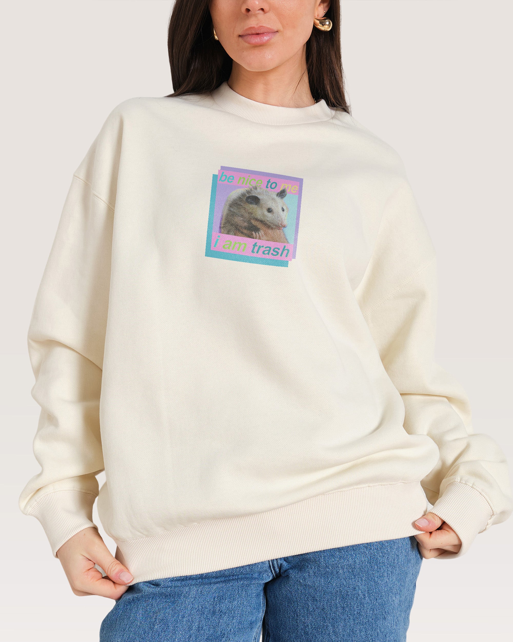 Be Nice to Me Natural Sweatshirt