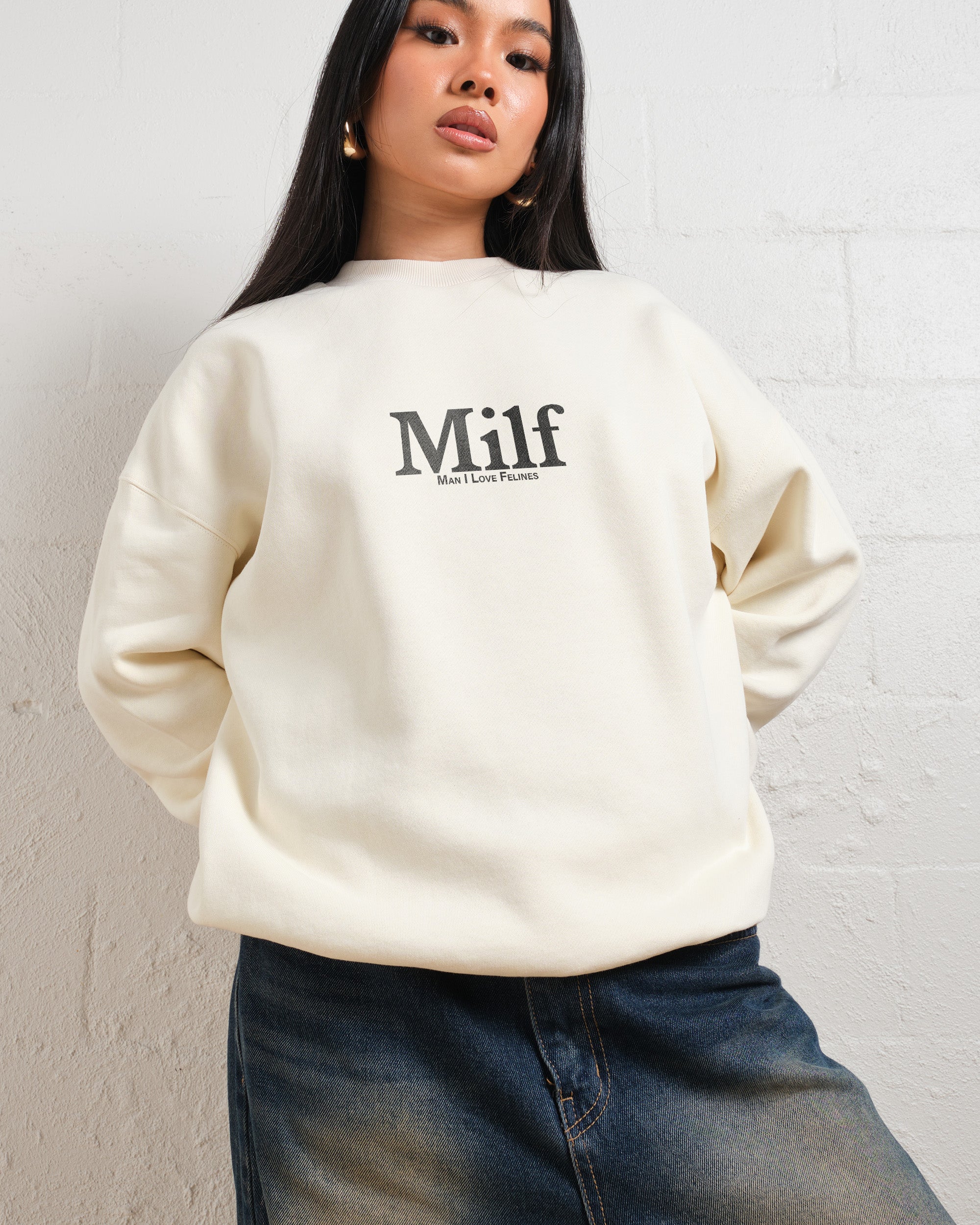 Man I Love Felines Front and Back Sweatshirt Australia Online