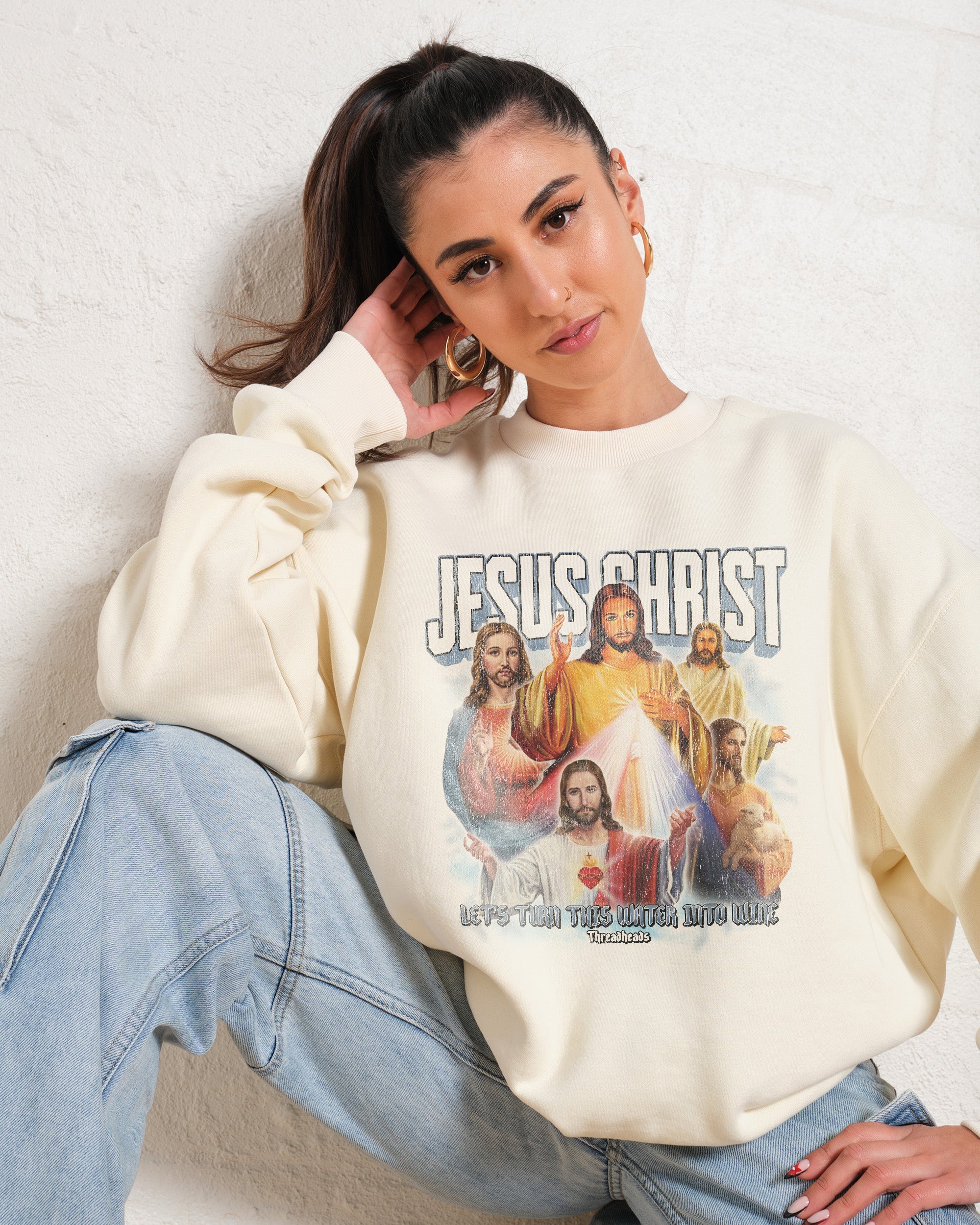 Vintage Jesus Christ Sweatshirt Australia Online