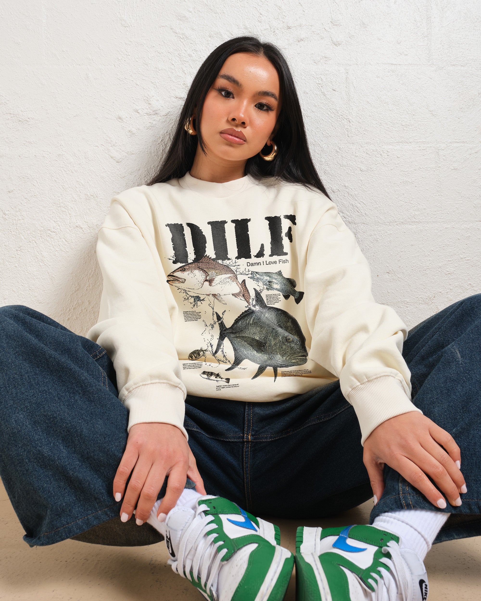 Damn I Love Fish Sweatshirt Threadheads Australia Online