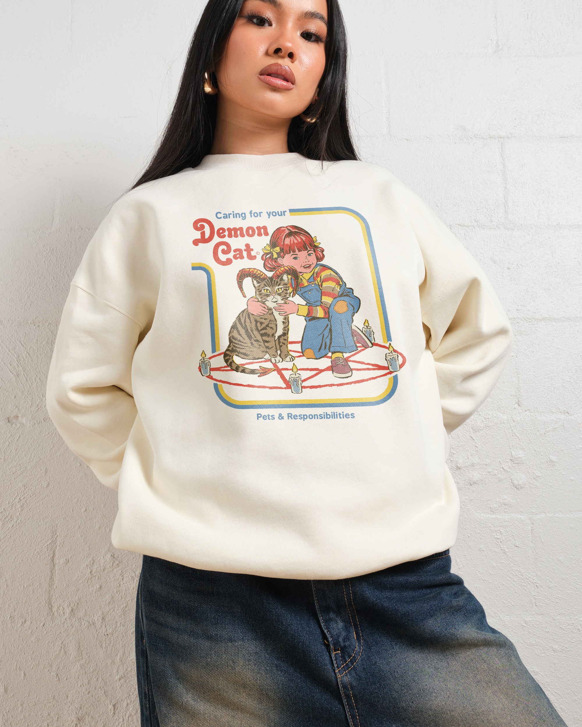 Caring for Your Demon Cat Sweatshirt Australia Online