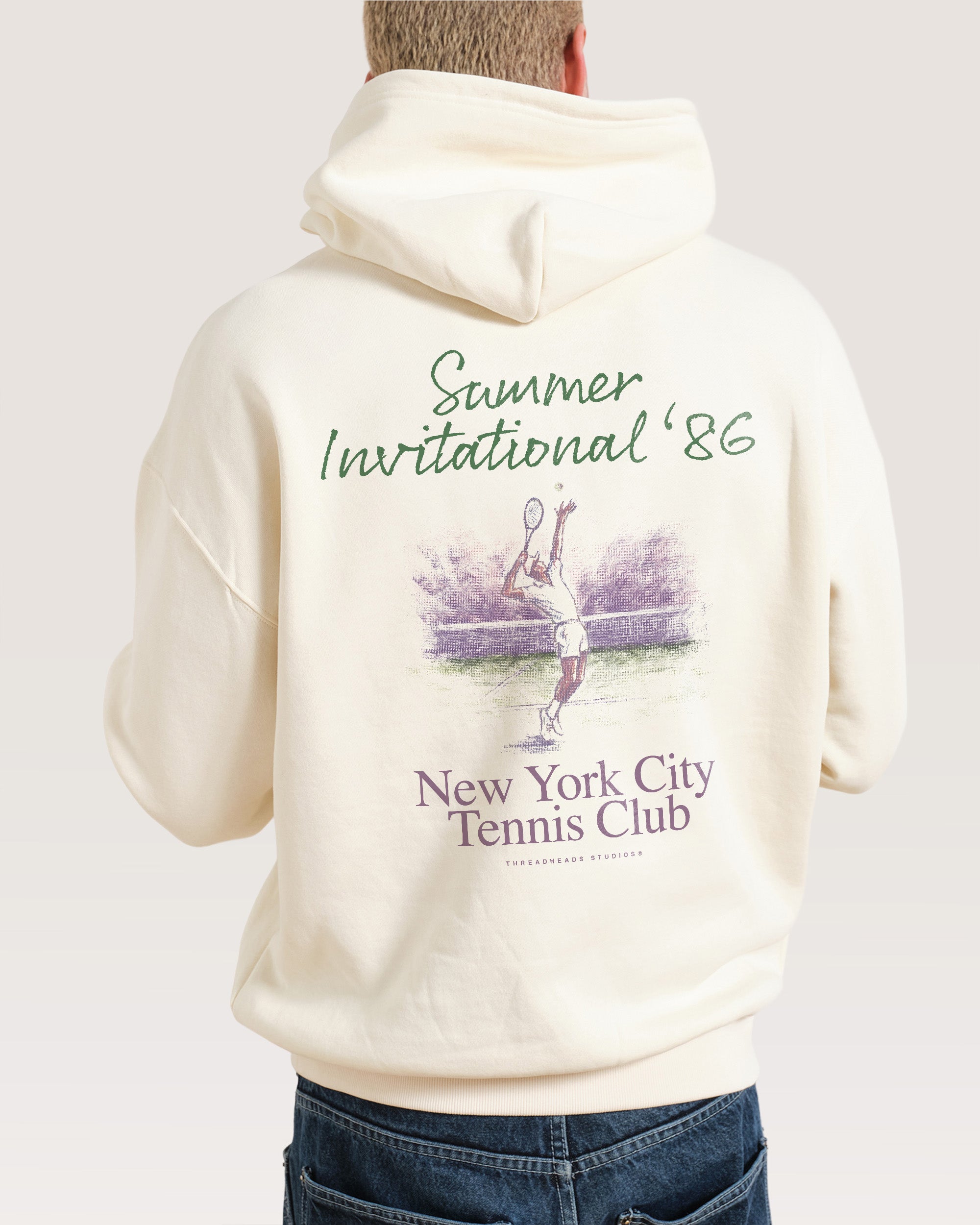 NYC Tennis Club Natural Hoodie