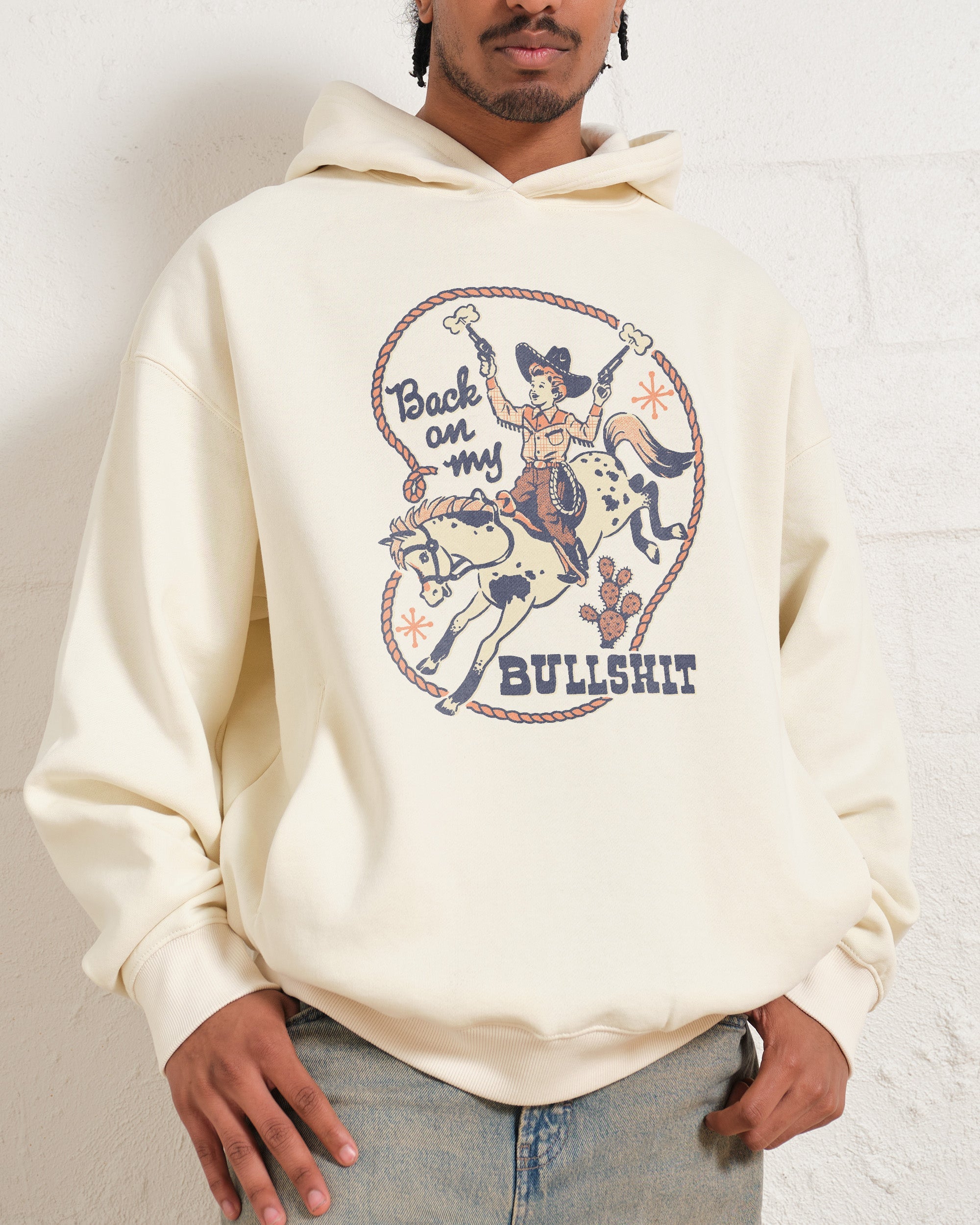 Back On My Bullshit Hoodie Australia Online Natural