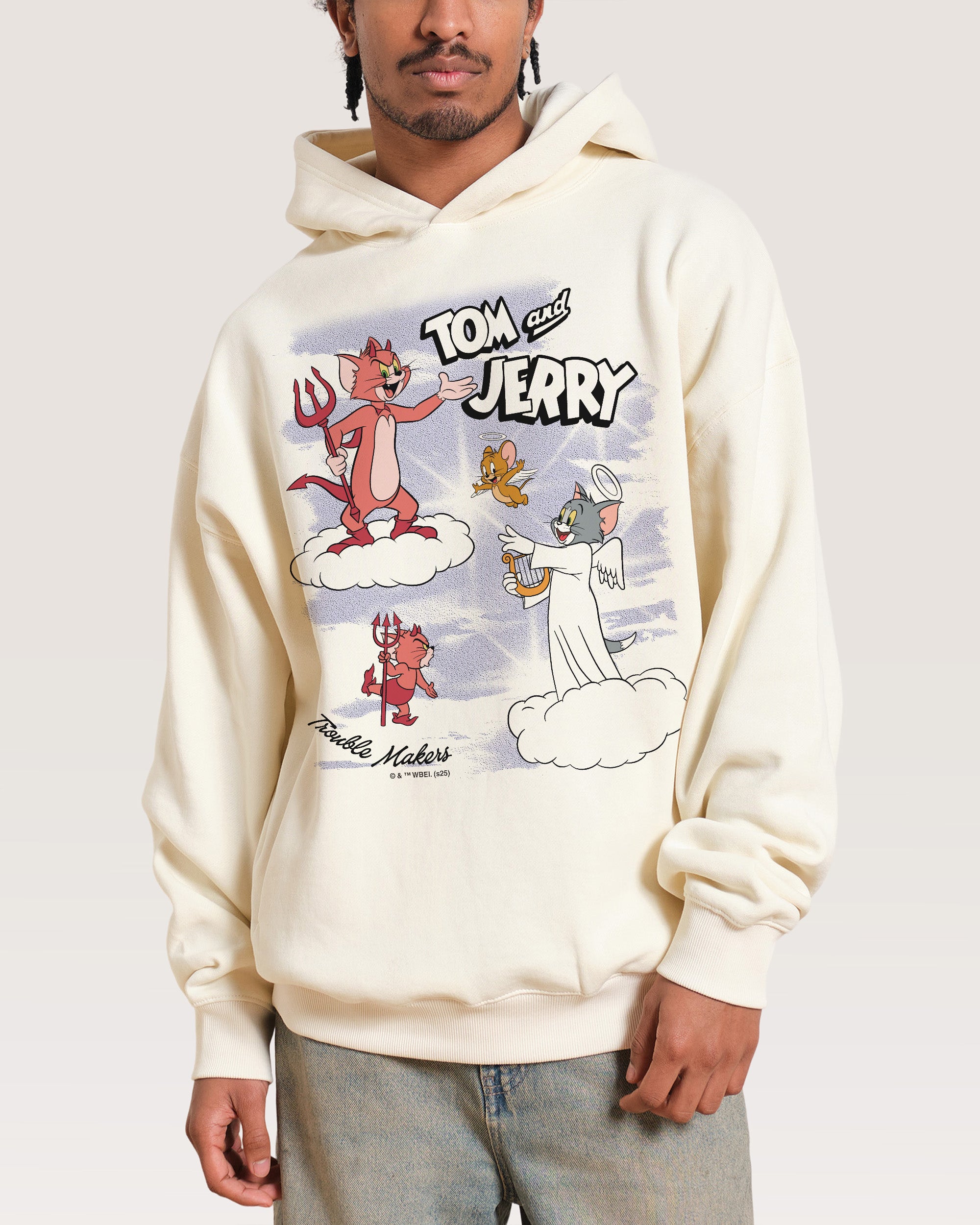 Heaven and Hell Natural Hoodie