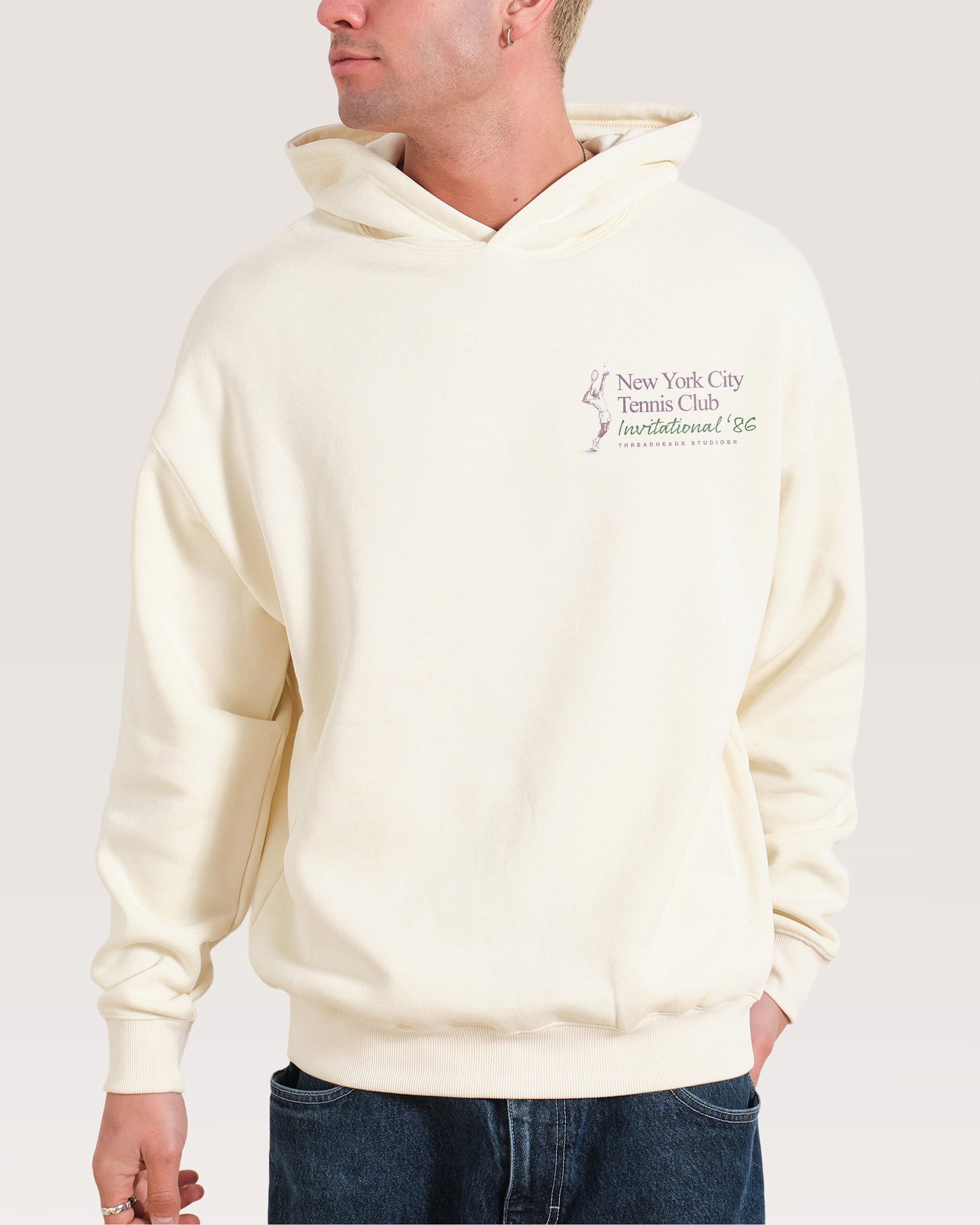 NYC Tennis Club Natural Hoodie