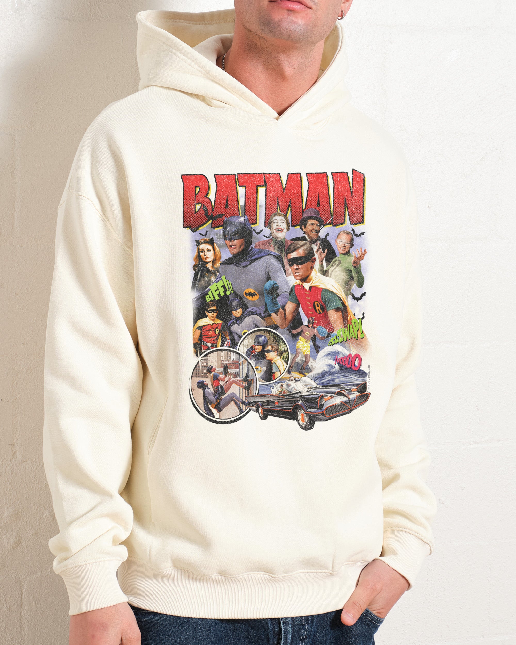 Batman Vintage Hoodie Official DC Merch Canada