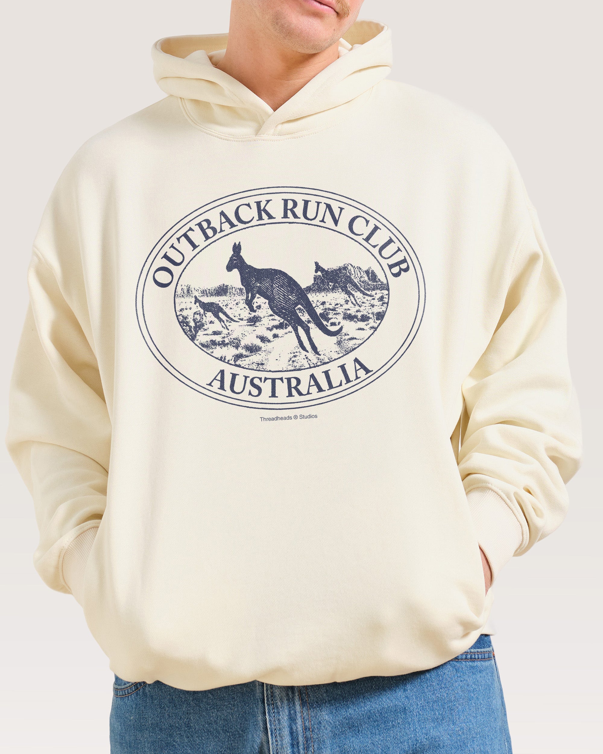Kangaroo Outback Run Club Hoodie Australia Threadheads Online