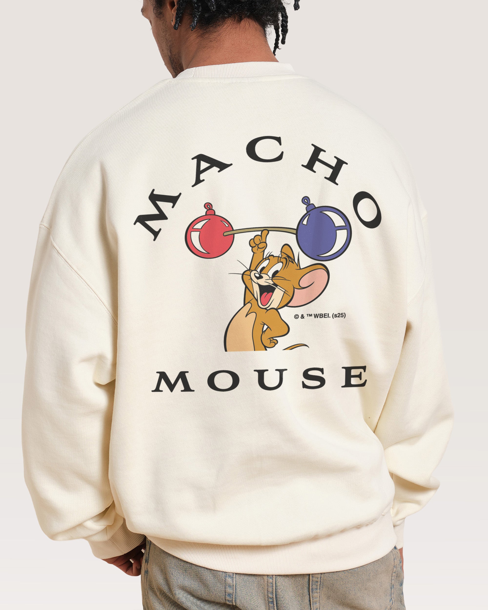 Macho Mouse Natural Sweatshirt