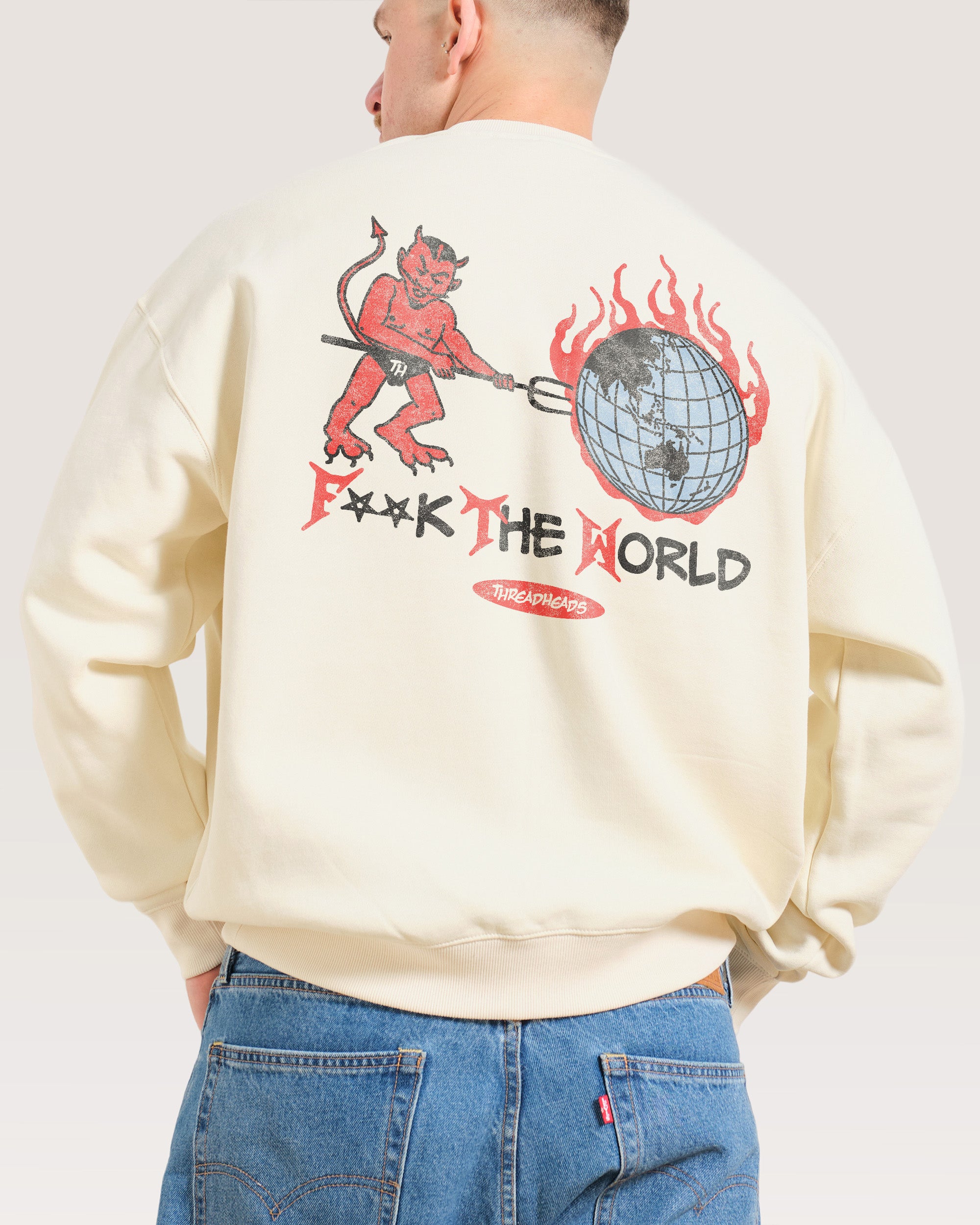 F**k The World Sweatshirt Threadheads Australia Online