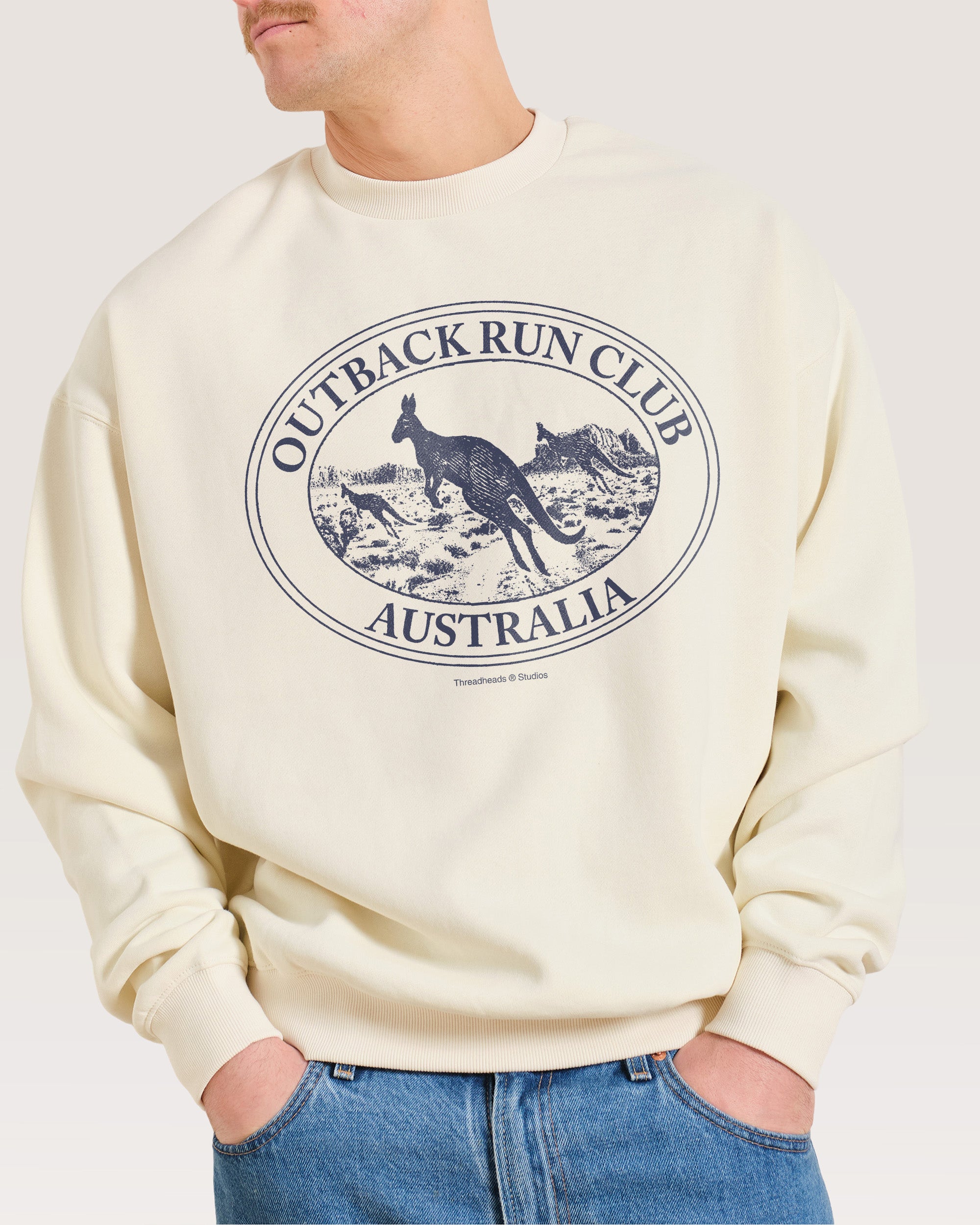 Kangaroo Outback Run Club Sweatshirt Australia Threadheads Online