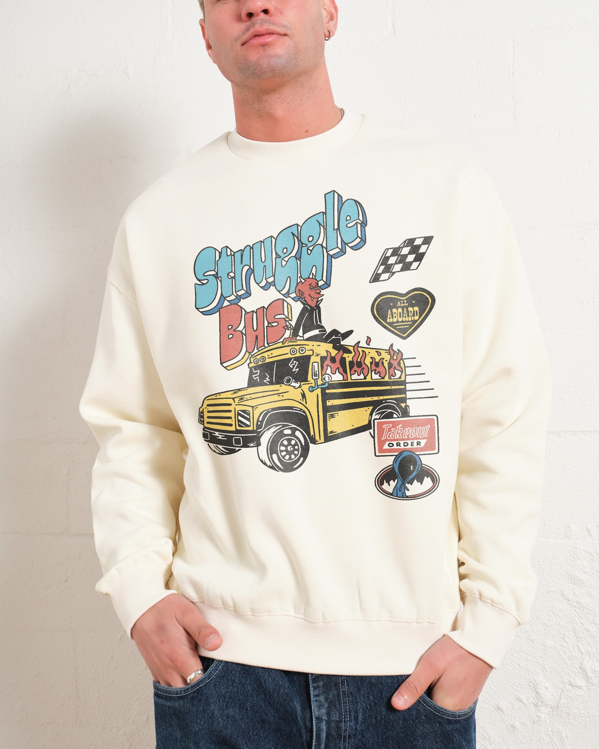 Struggle Bus Sweatshirt Australia Online Natural