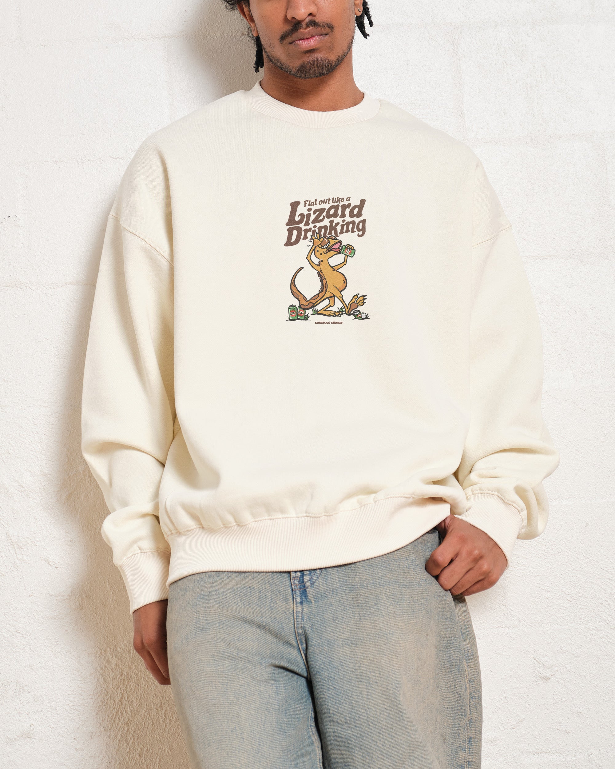 Flat Out Like a Lizard Drinking Sweatshirt Australia Online