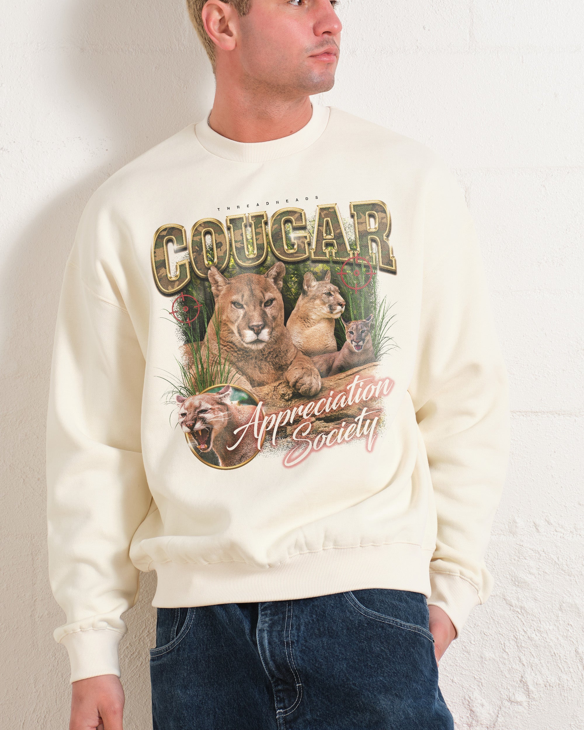 Cougar Appreciation Society Sweatshirt Australia Online Natural