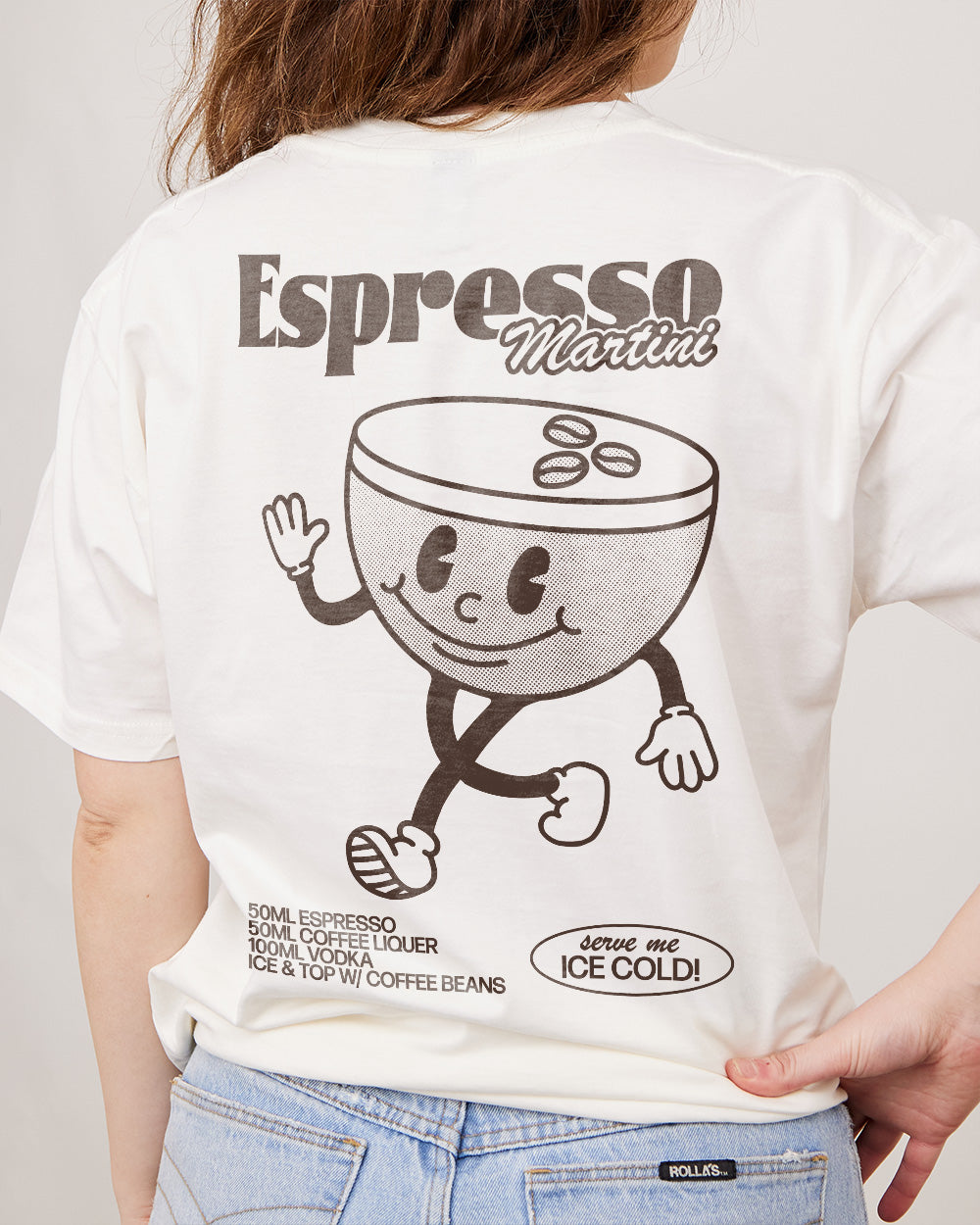 Espresso Martini T-Shirt Australia Online #colour_natural