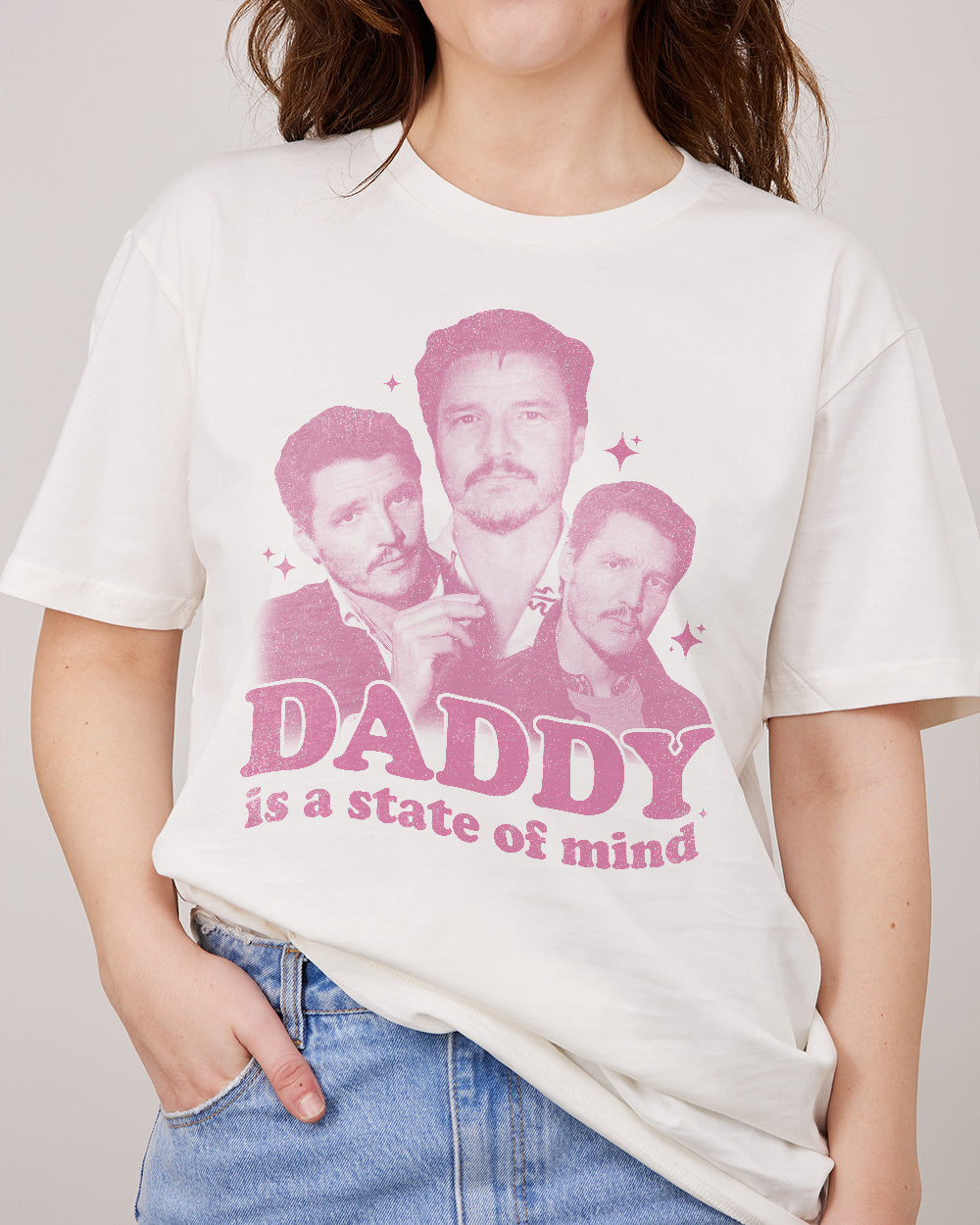 Daddy Is a State of Mind T-Shirt Australia Online #colour_natural