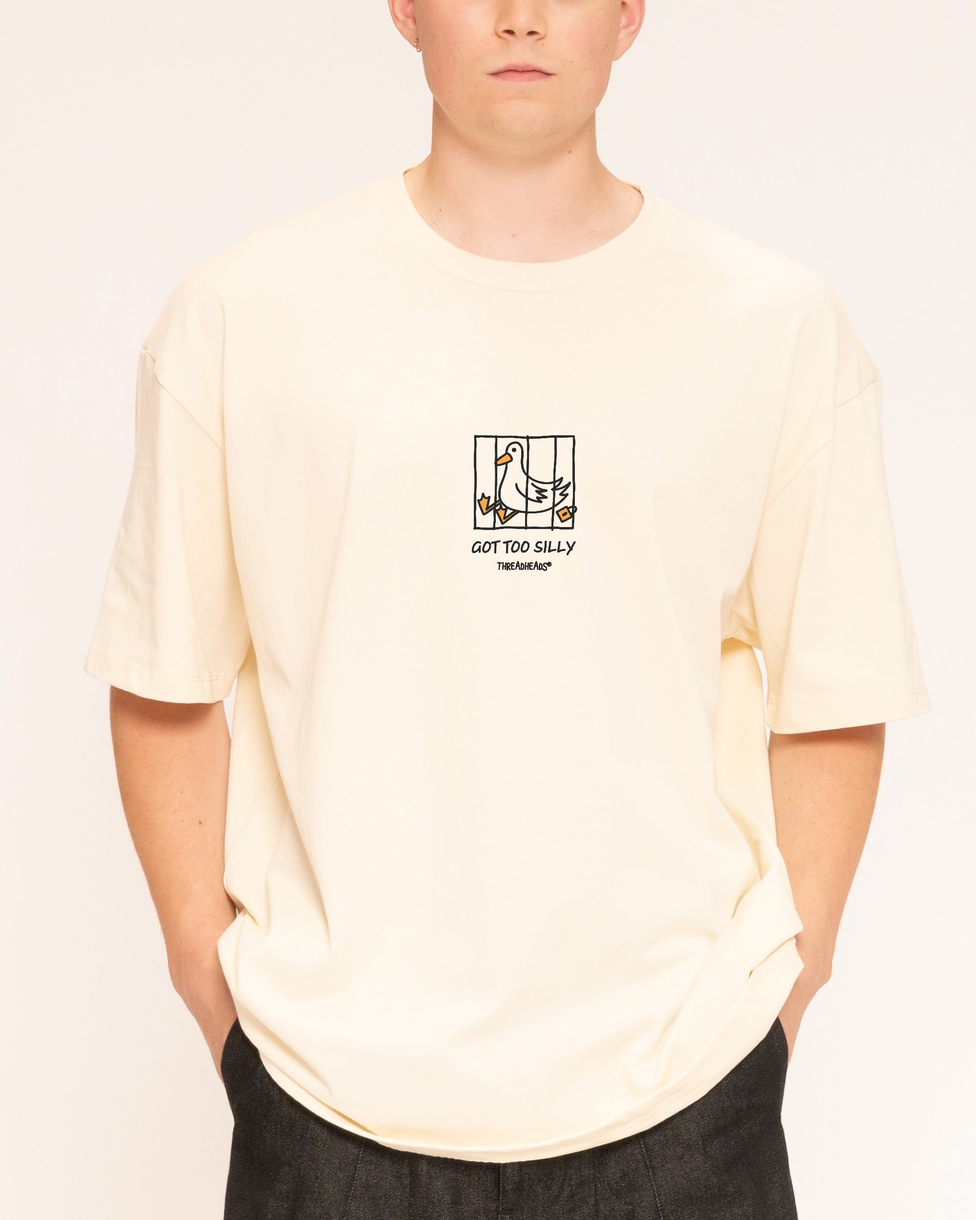 Got too Silly Natural Oversized Tee