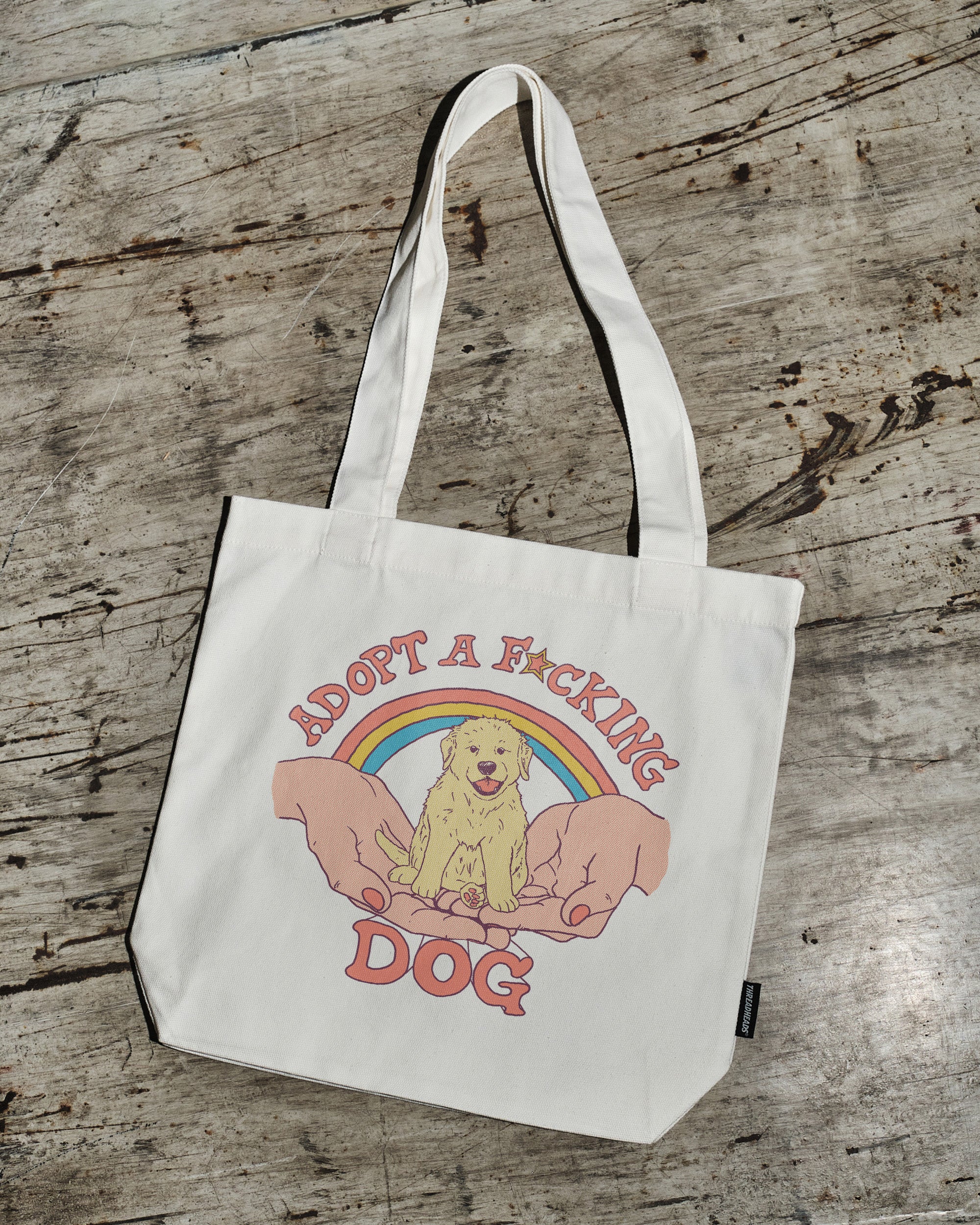 Adopt a F-cking Dog Tote Bag
