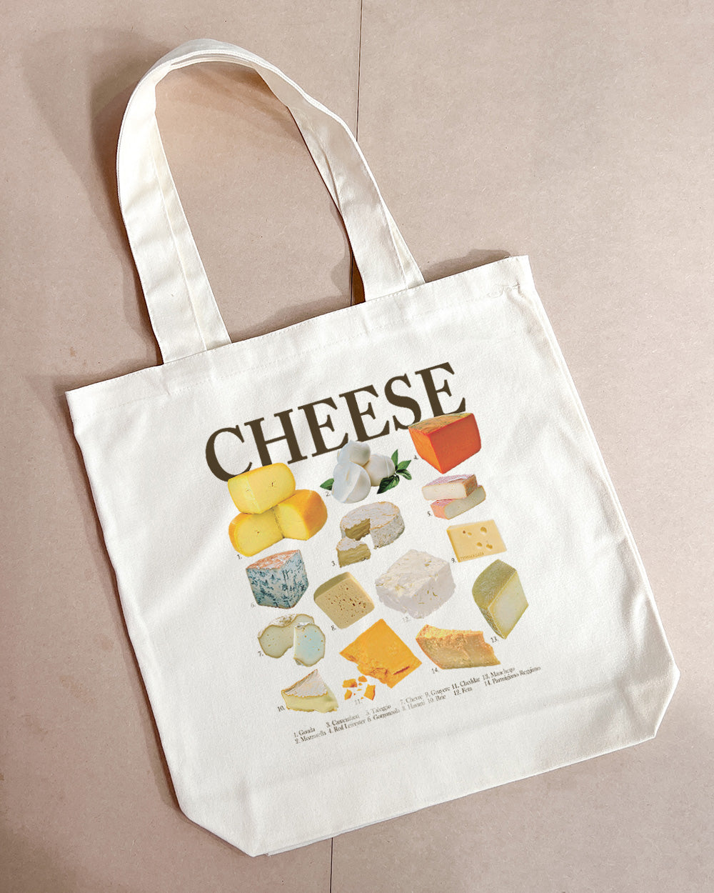 Cheeses Tote Bag Australia Online Natural