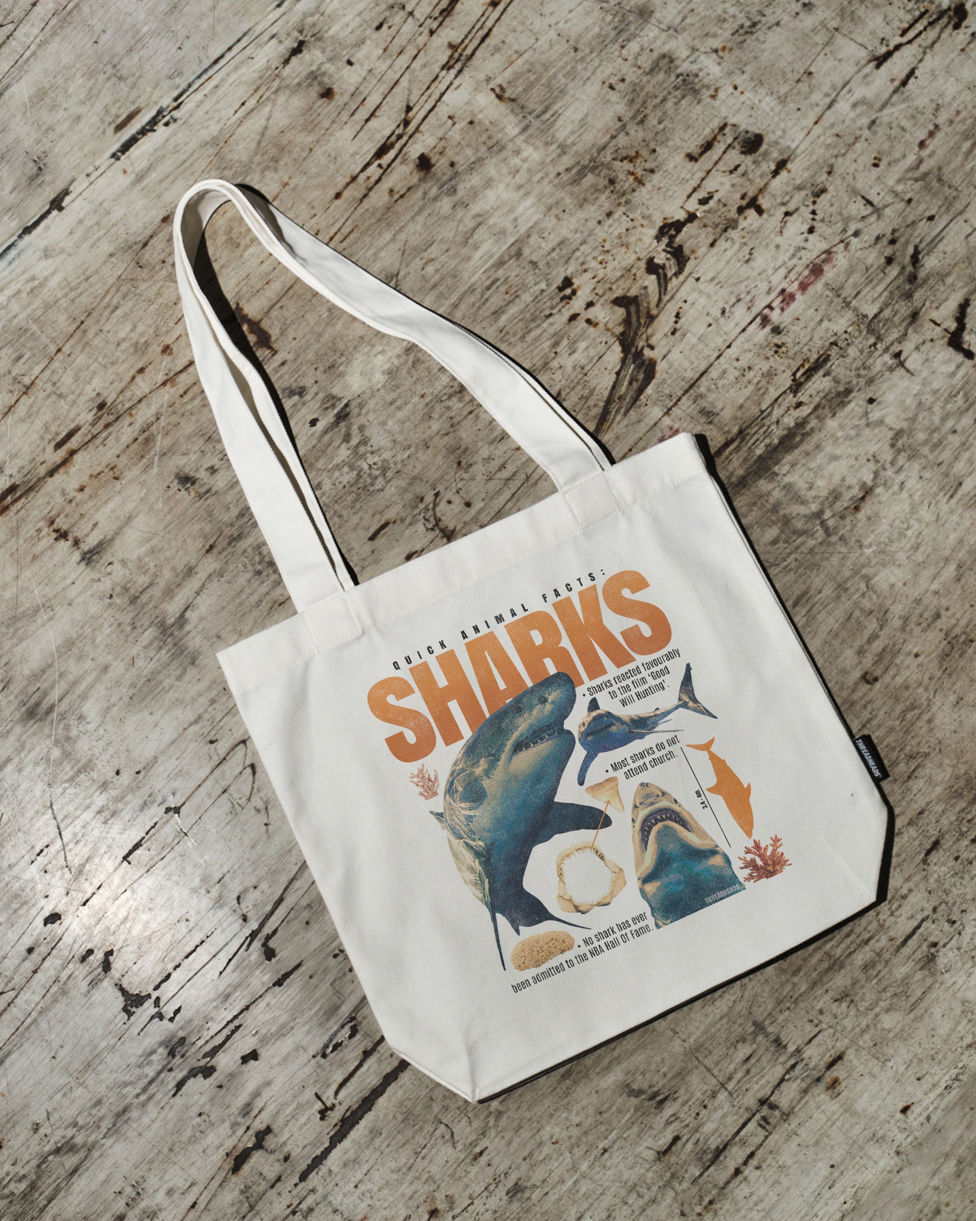 Quick Animal Facts - Sharks Tote Bag Australia Online Threadheads