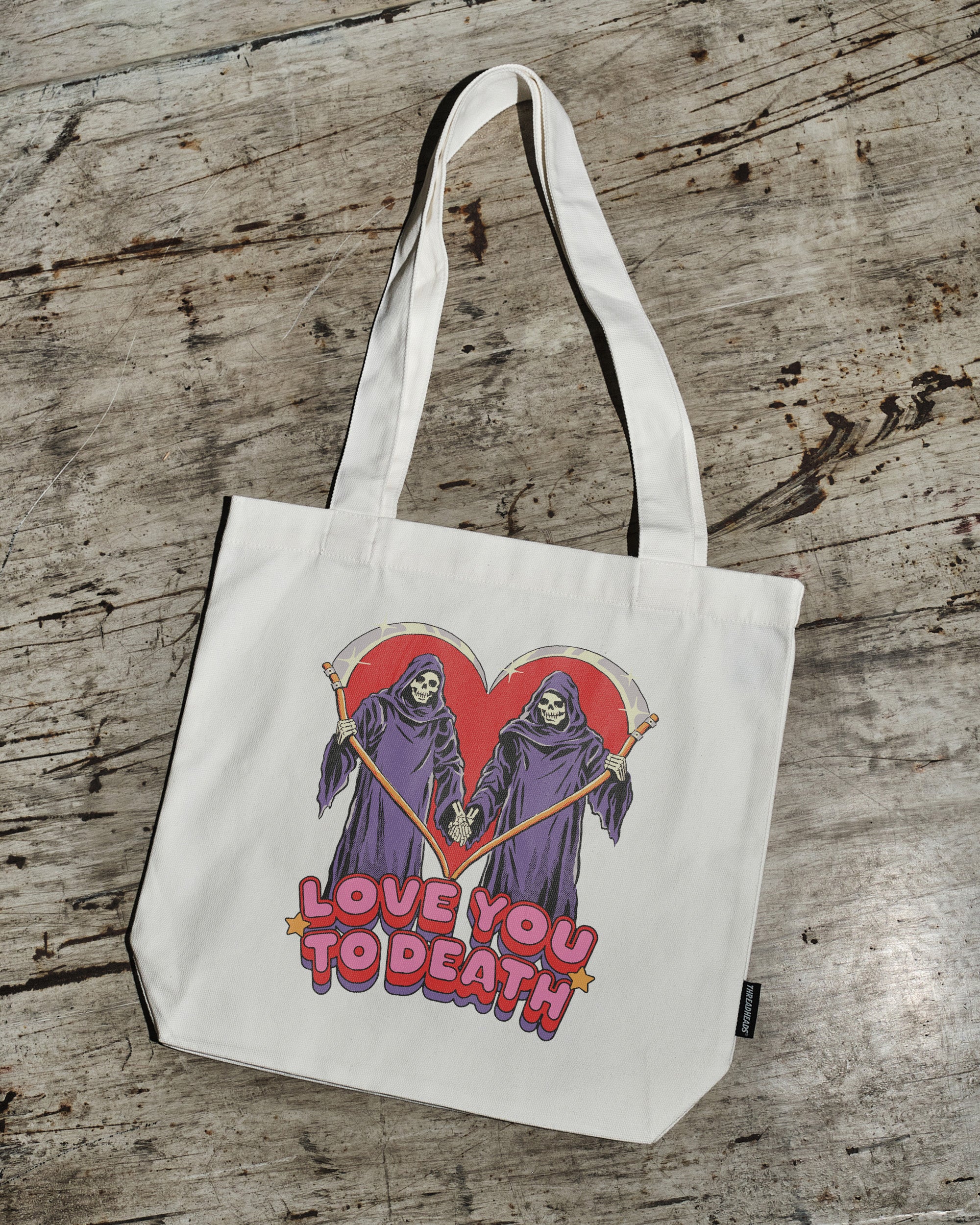 Love You To Death Tote Bag
