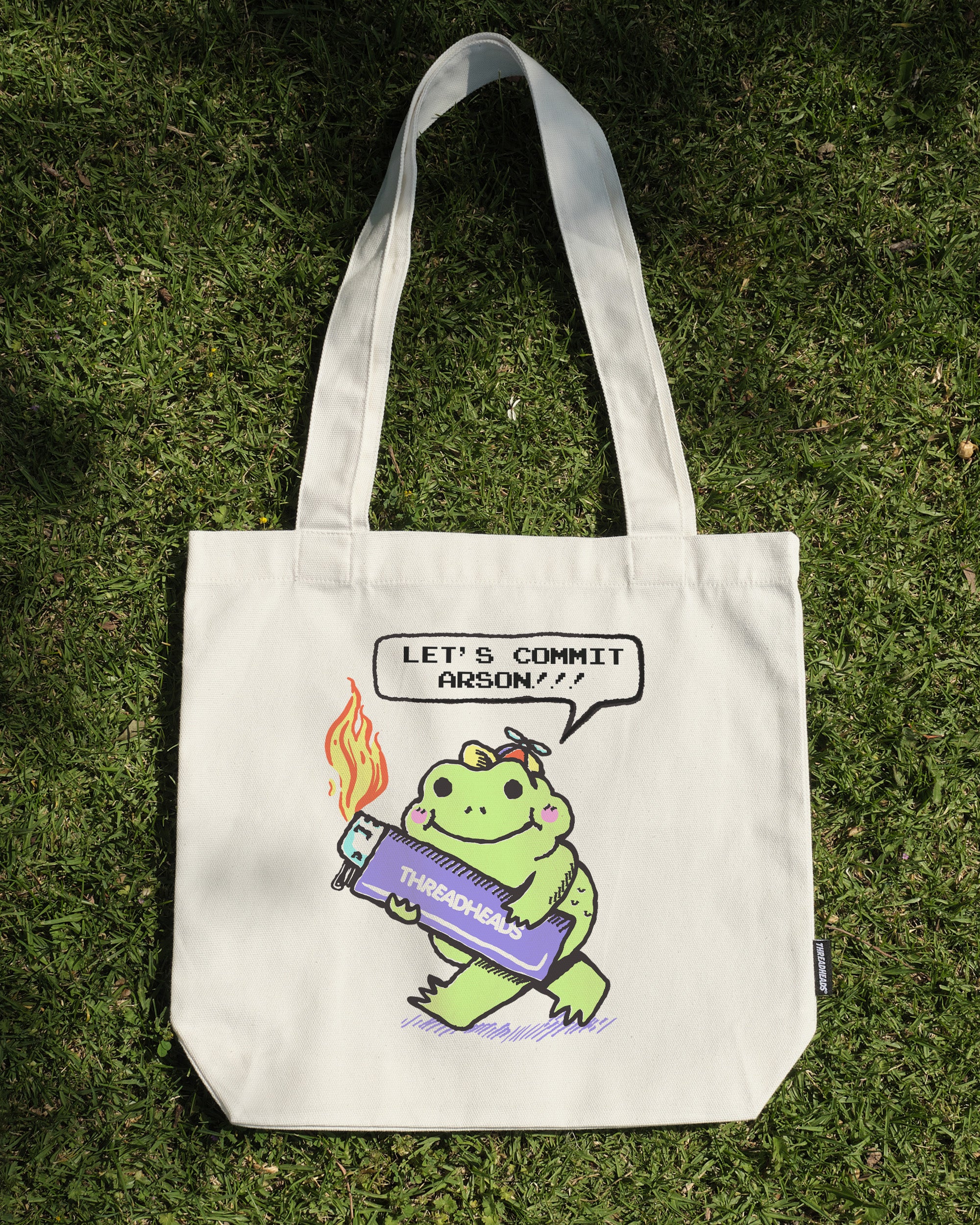 Let's Commit Arson Tote Bag Australia Online Natural