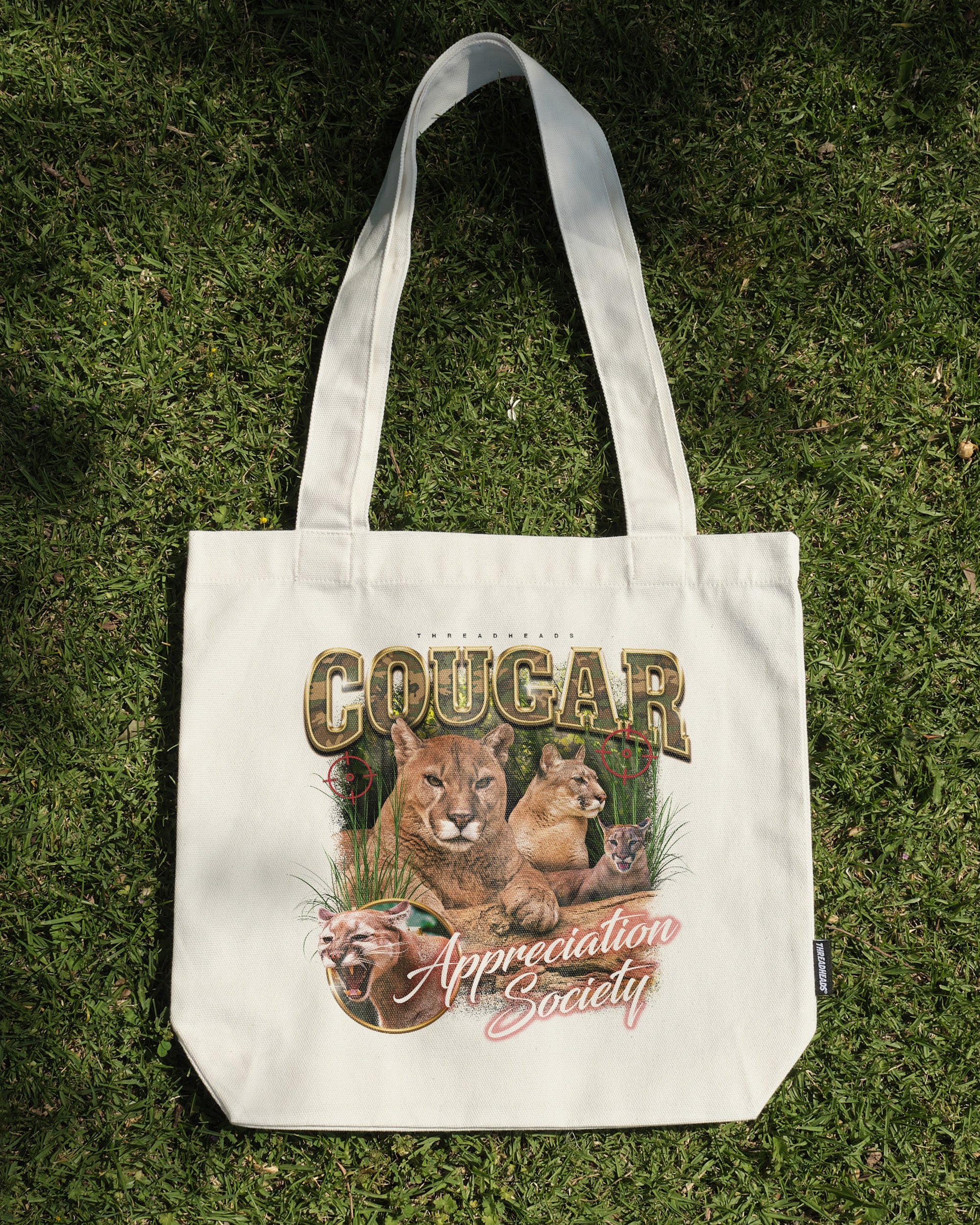 Cougar Appreciation Society Tote Bag Australia Online Natural