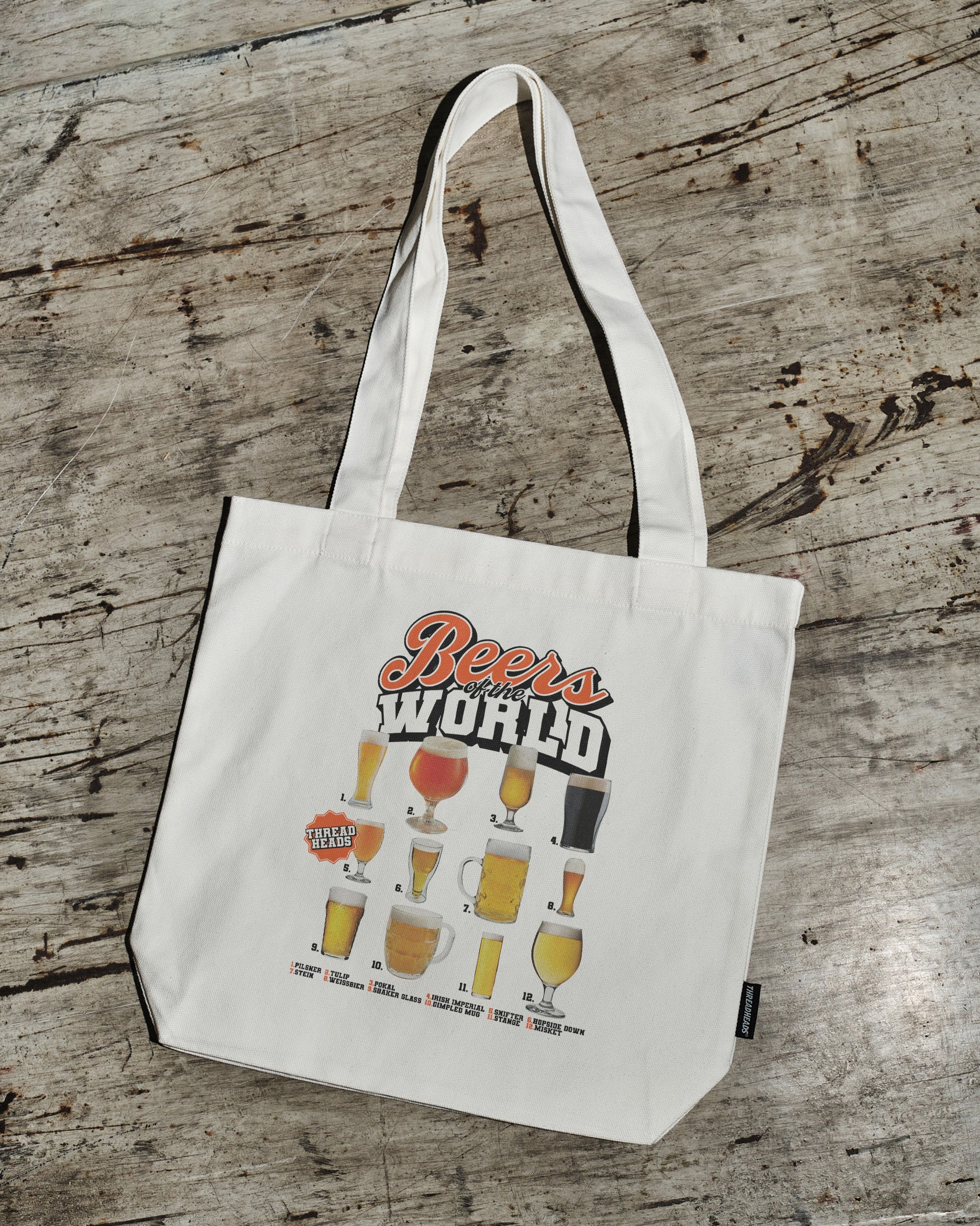 Beers of the World Tote Bag Australia Online Natural