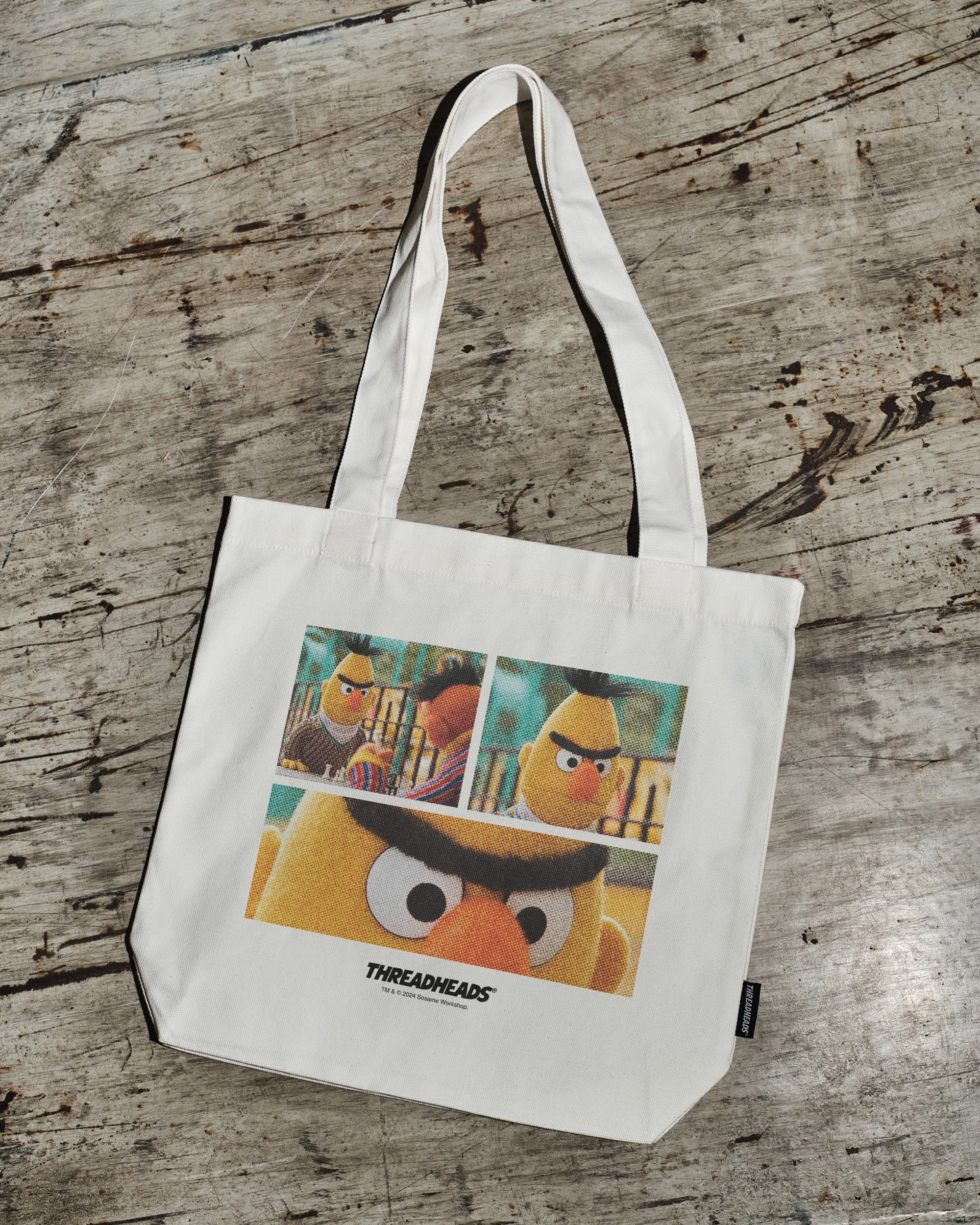 Angry Bert Tote Bag Australia Online Natural