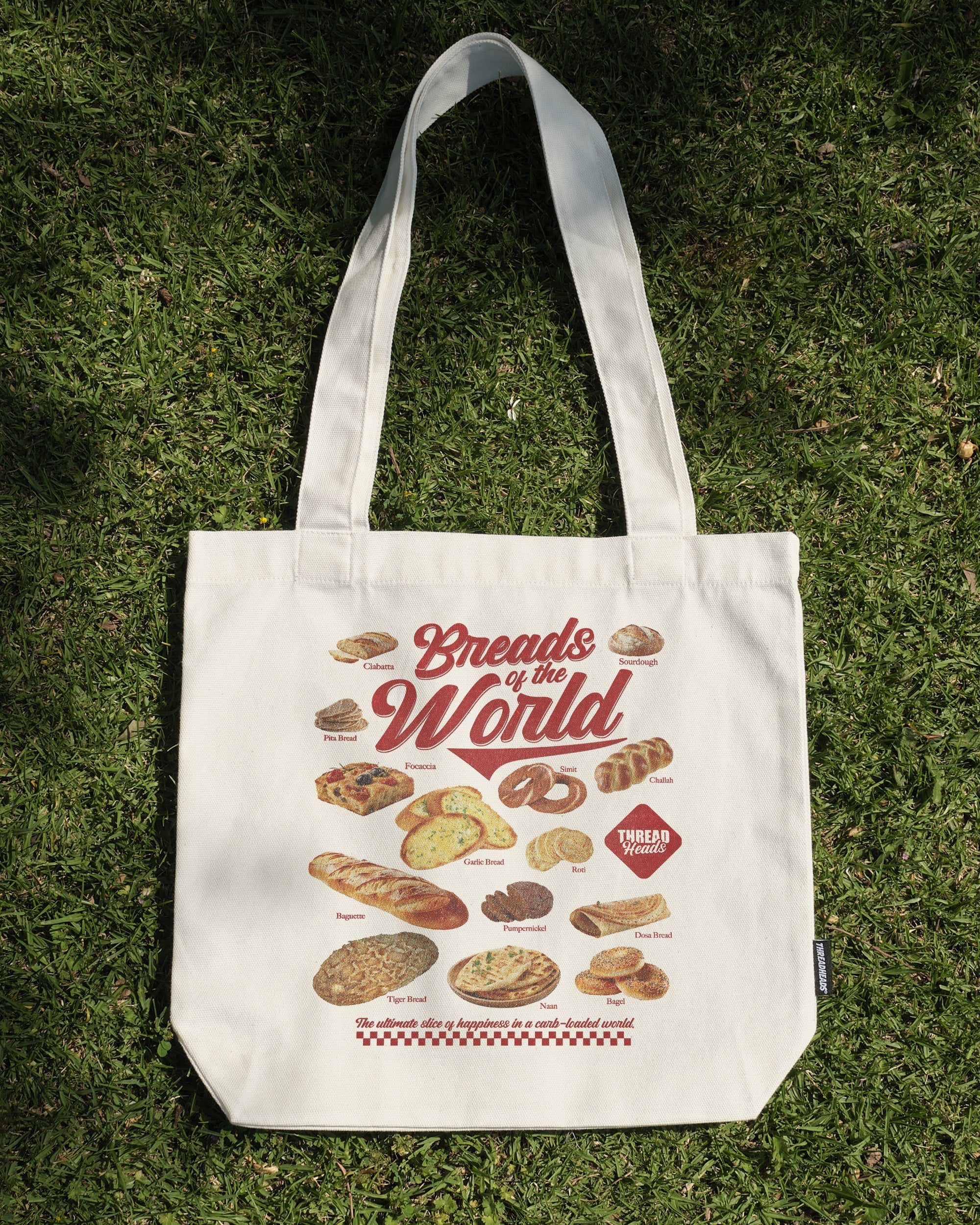 Breads of the World Tote Bag Australia Online Natural