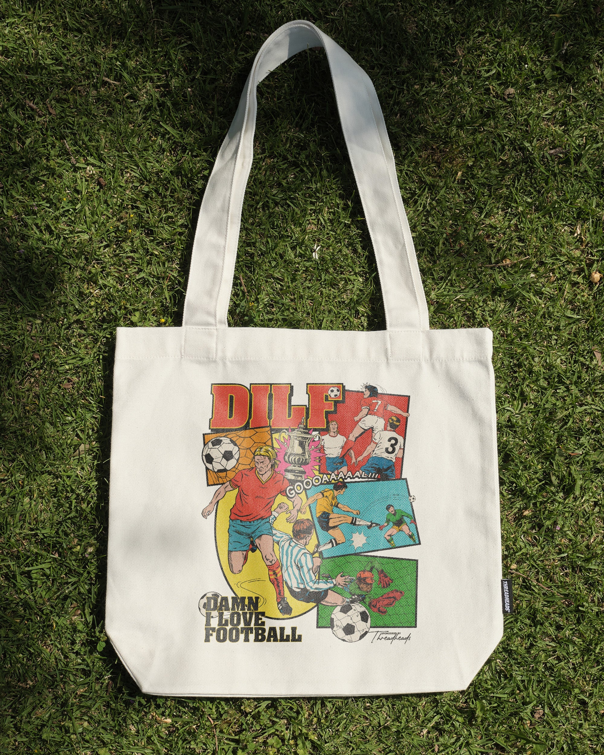 DILF FOOTBALL Tote Bag Australia Online Natural