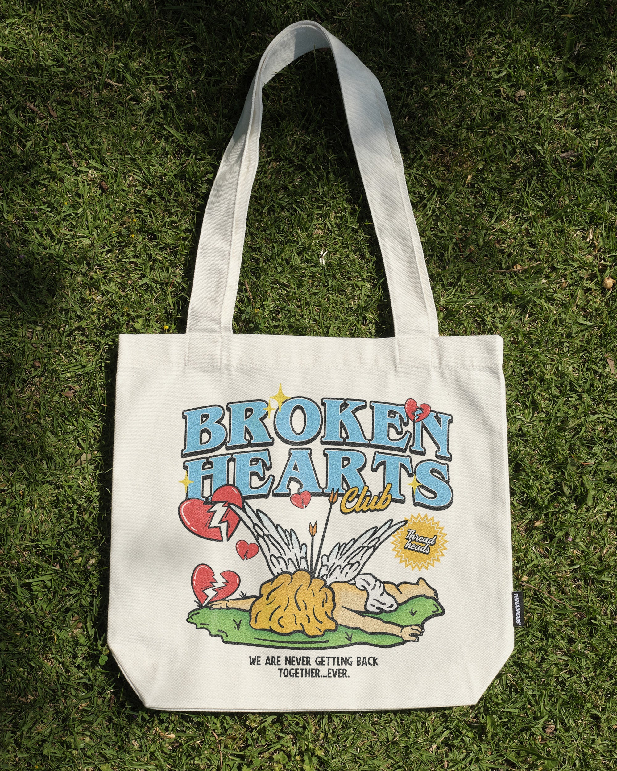 Broken Hearts Club Tote Bag Australia Online White