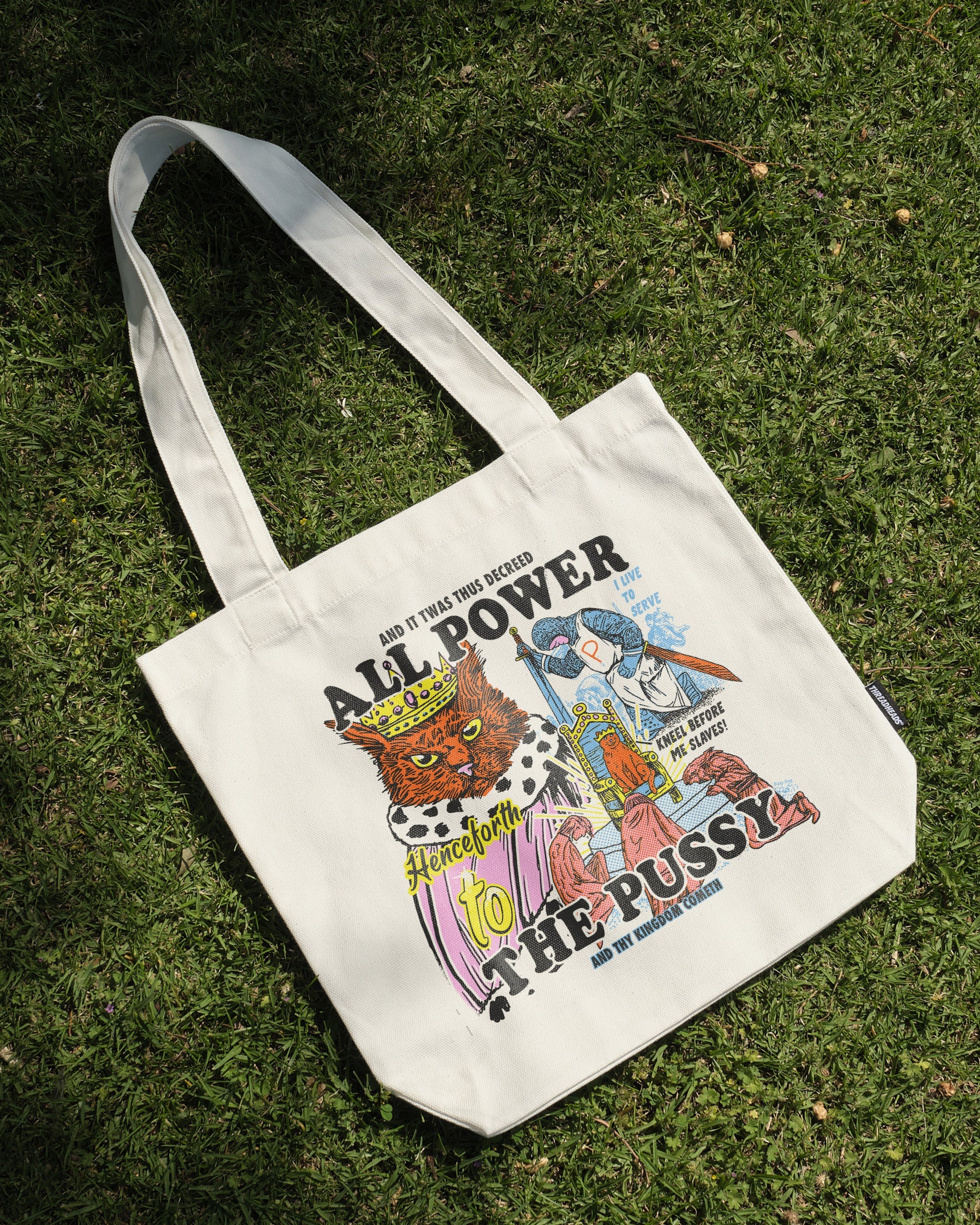 All Power To The Pussy Tote Bag Australia Online Natural
