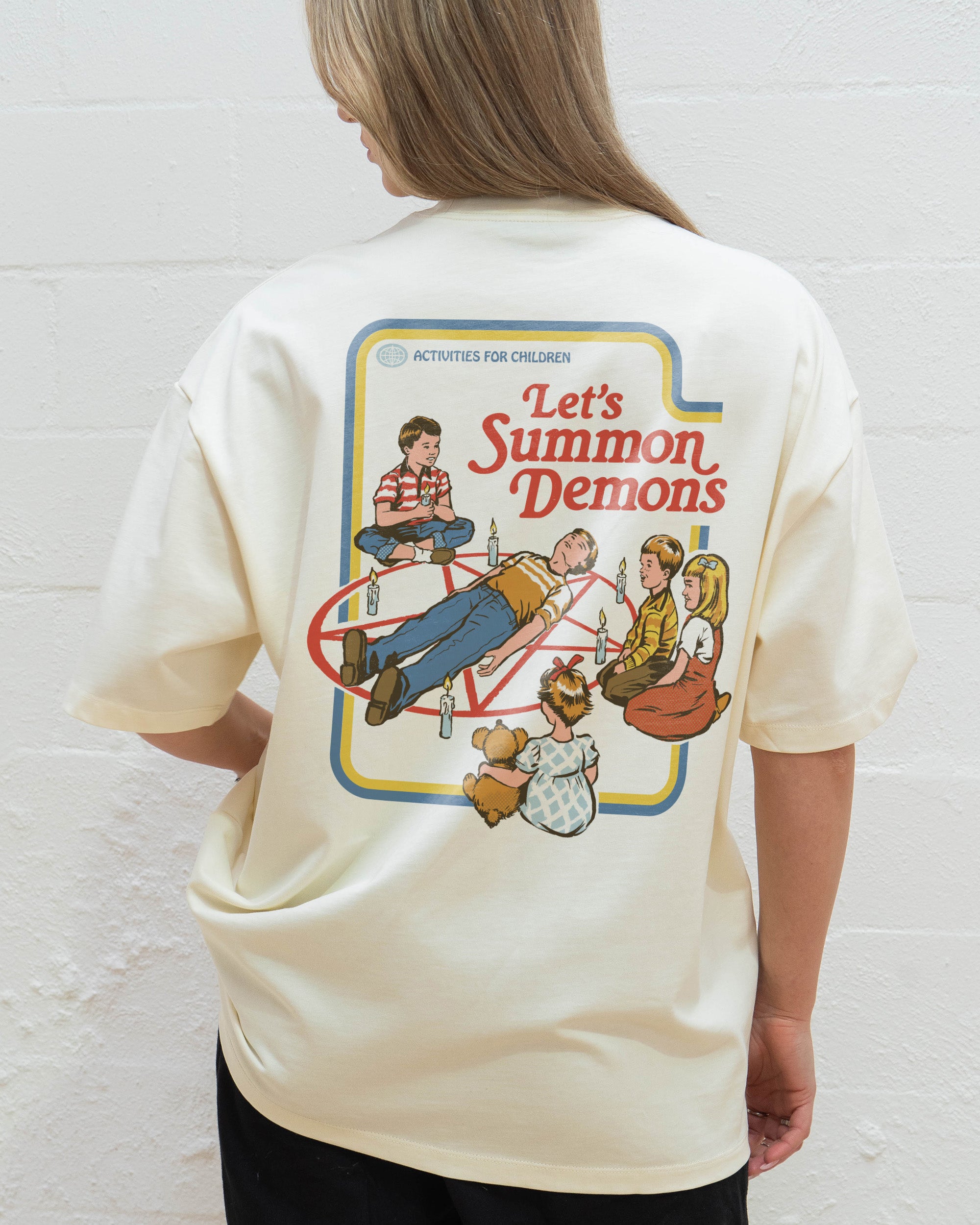 Let's Summon Demons Front and Back Oversized Tee Australia Online Threadheads