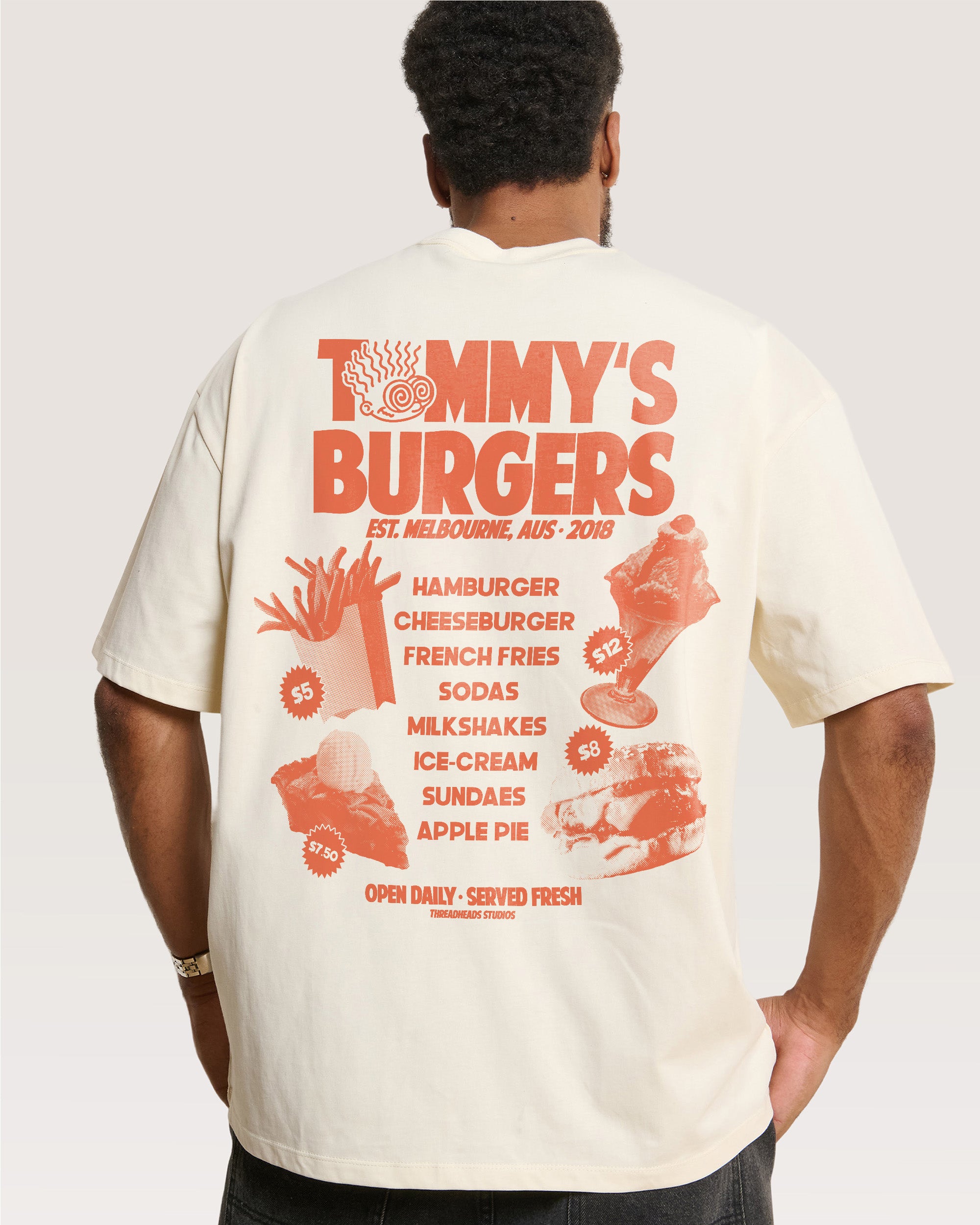 Tommy’s Burgers Oversized Tee Threadheads Australia Online