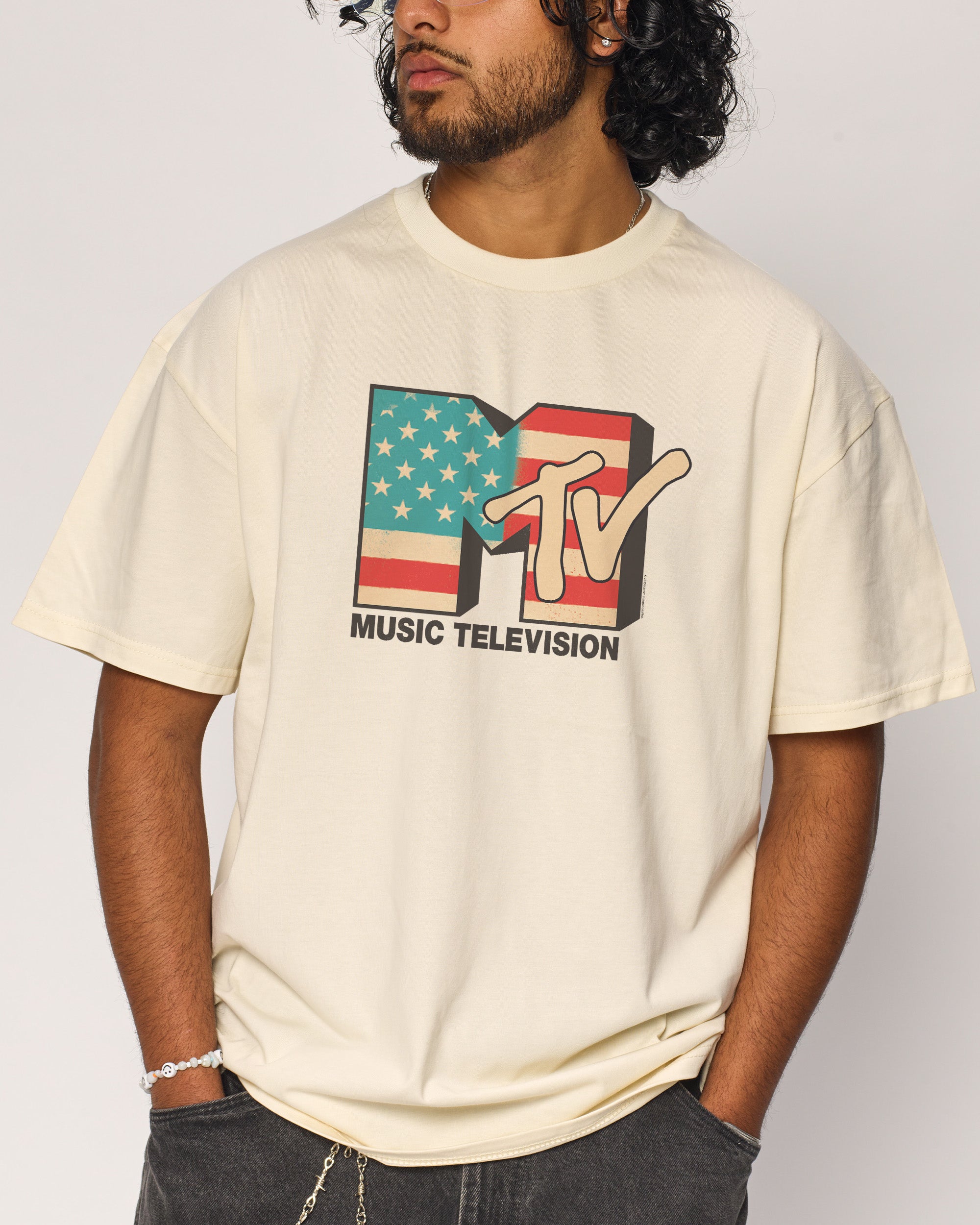 USA MTV Logo Oversized Tee | Official MTV collab