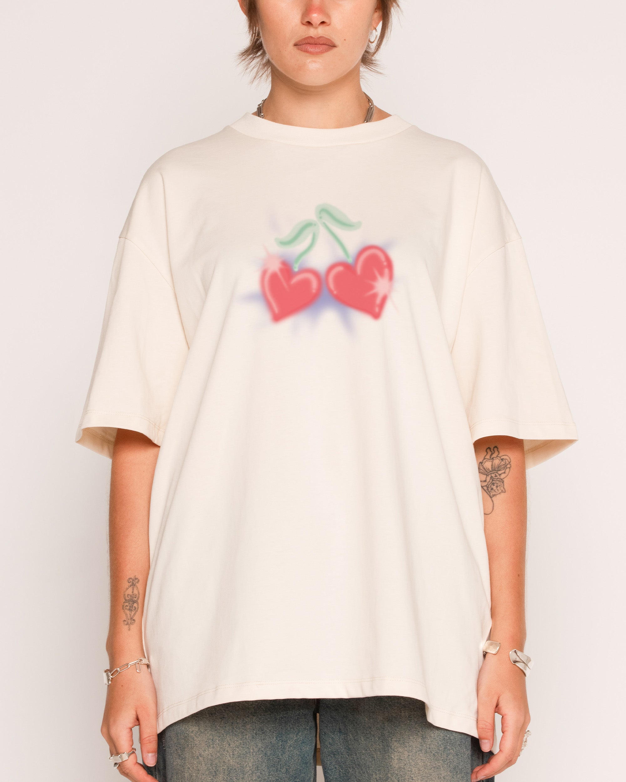 Love Cherry Oversized Tee