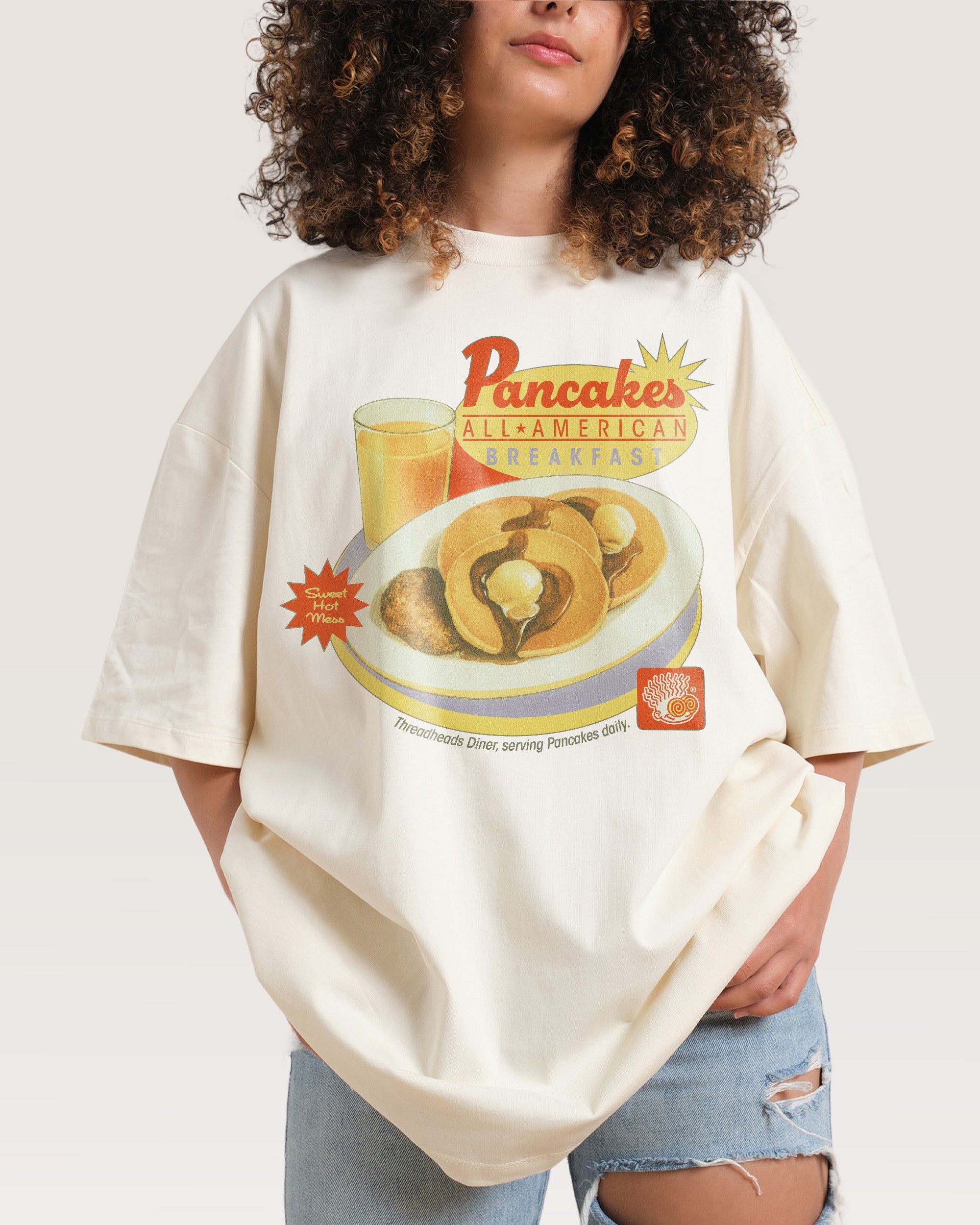 Pancakes Oversized Tee Australia Threadheads Online