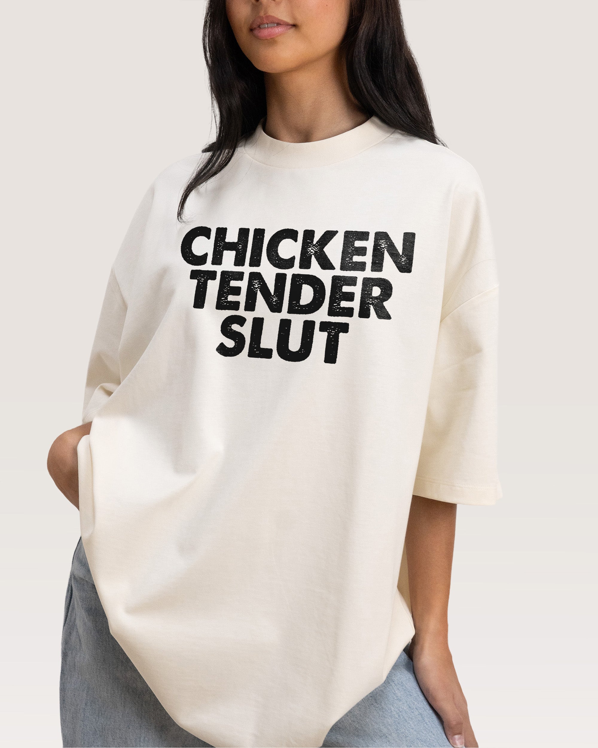 Chicken Tender Slut Oversized Tee Australia Threadheads Online