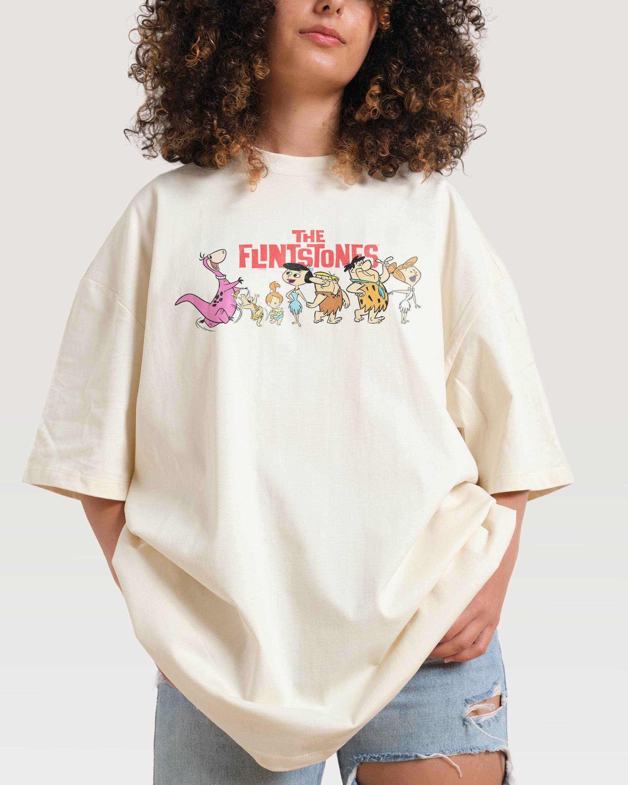 We're The Flintstones Oversized Tee Australia Threadheads Online