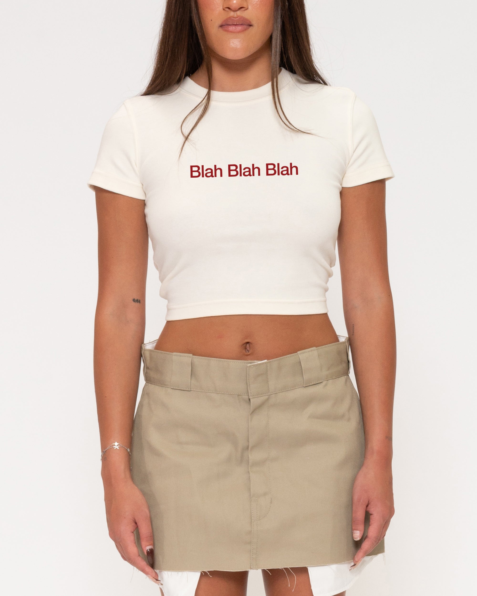 Blah Blah Blah Natural Baby Tee